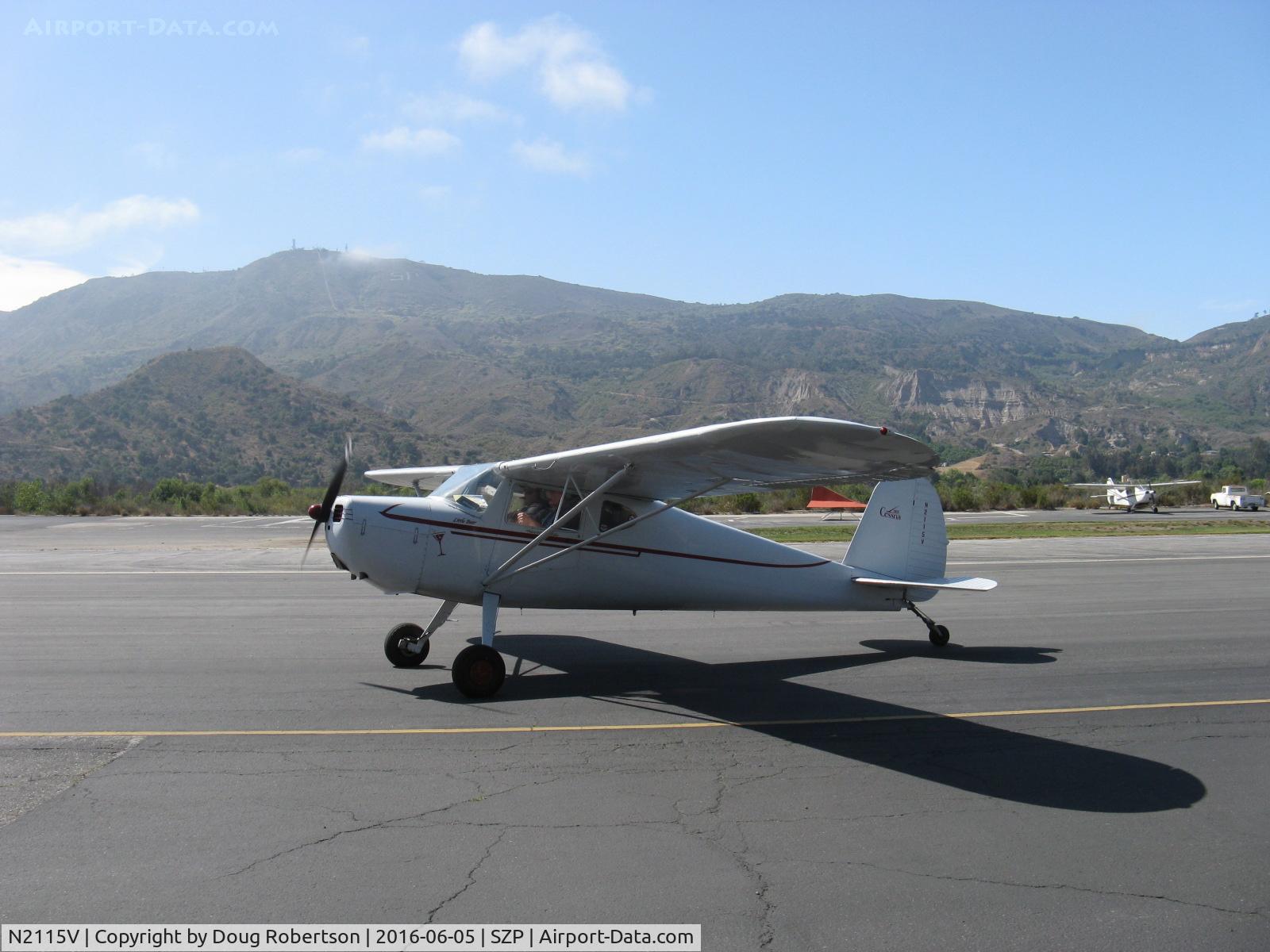 N2115V, 1948 Cessna 120 C/N 14340, 1948 Cessna 120, Continental C85 85 Hp, taxi back