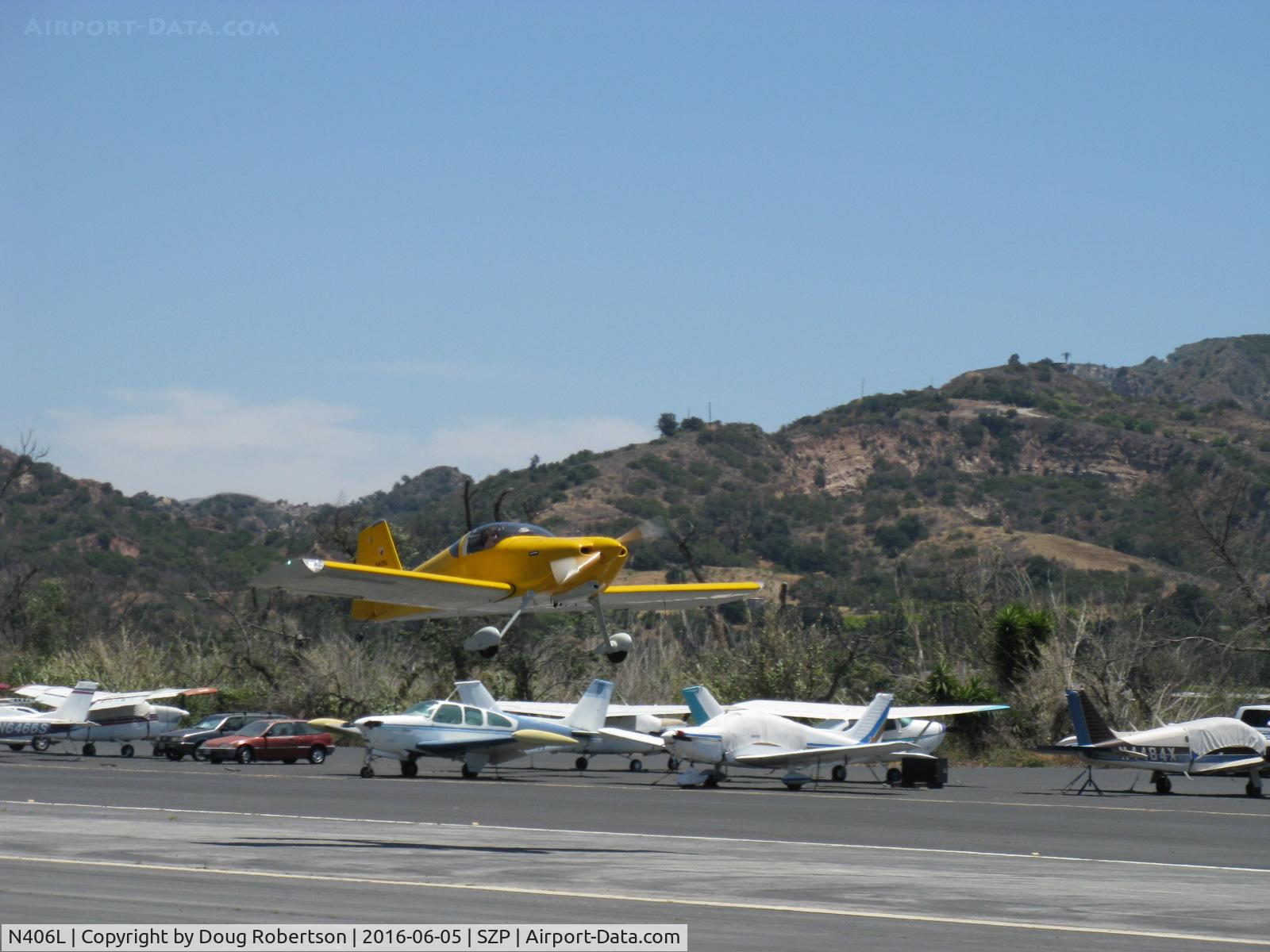 N406L, 2008 Vans RV-6 C/N 936, Provo PROVO 6, Lycoming O-320 160 Hp, takeoff climb Rwy 22, another Young Eagles flight