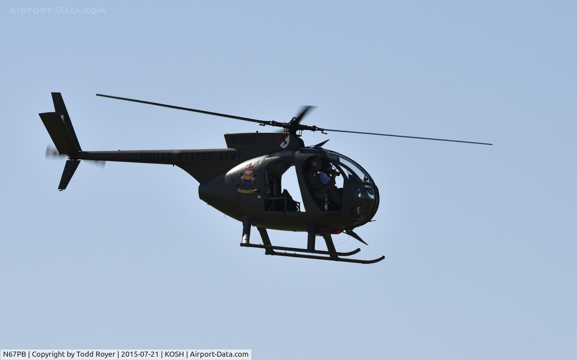 N67PB, 1968 Hughes OH-6A Cayuse C/N 480411, Airventure 2015