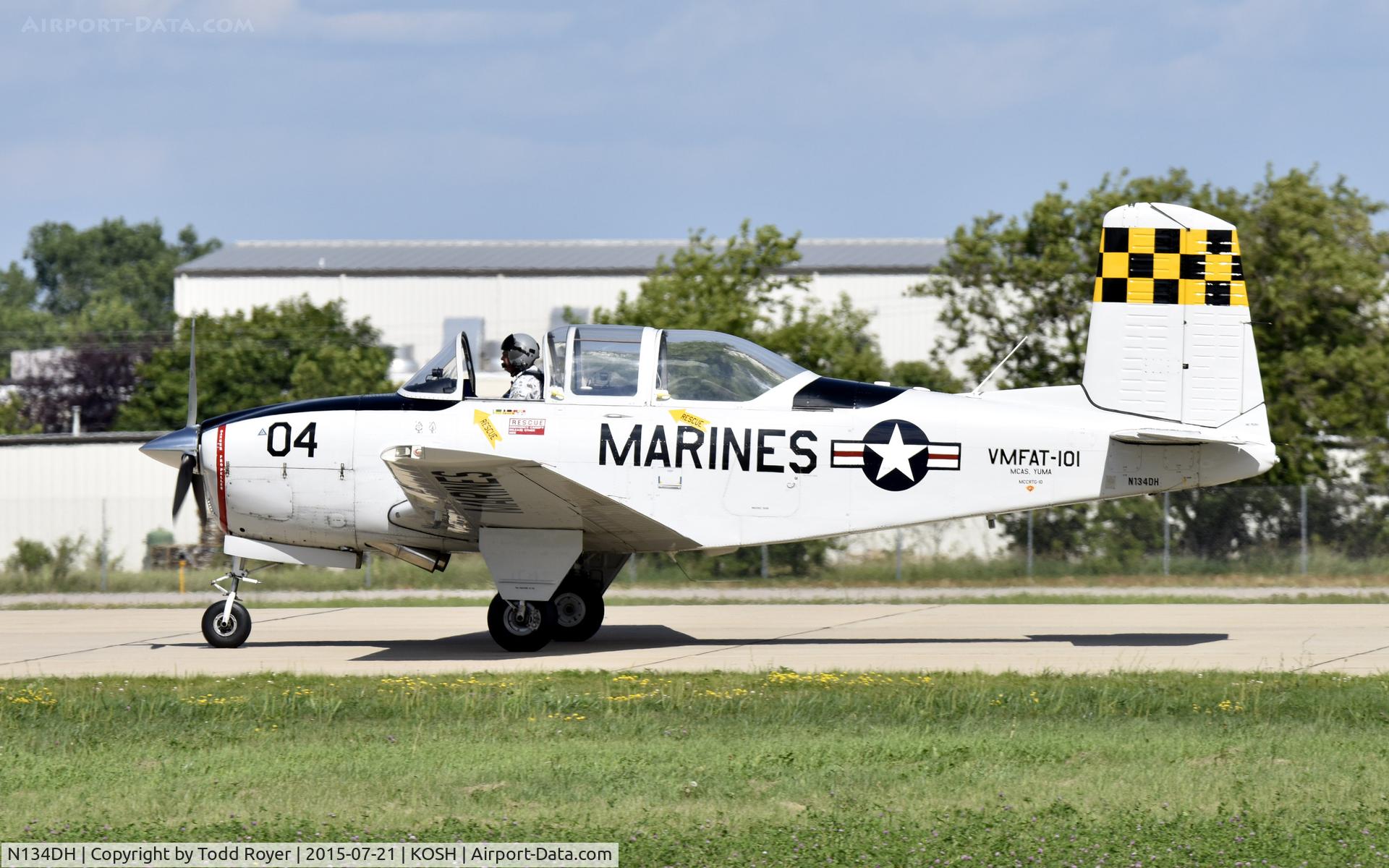N134DH, 1953 Beech (CCF) T-34A (A45) Mentor C/N CCF34-78, Airventure 2015