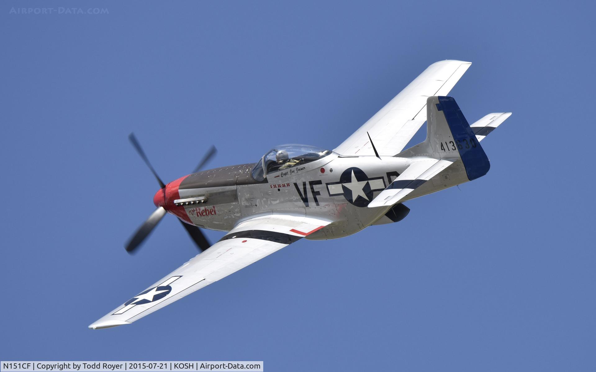 N151CF, 1944 North American P-51D Mustang C/N 44-84933N, Airventure 2015