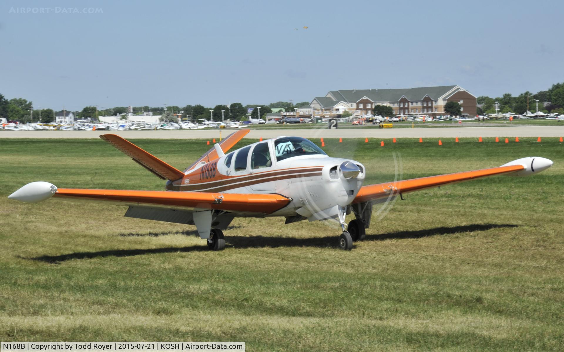 N168B, 1956 Beech G35 Bonanza C/N D-4453, Airventure 2015