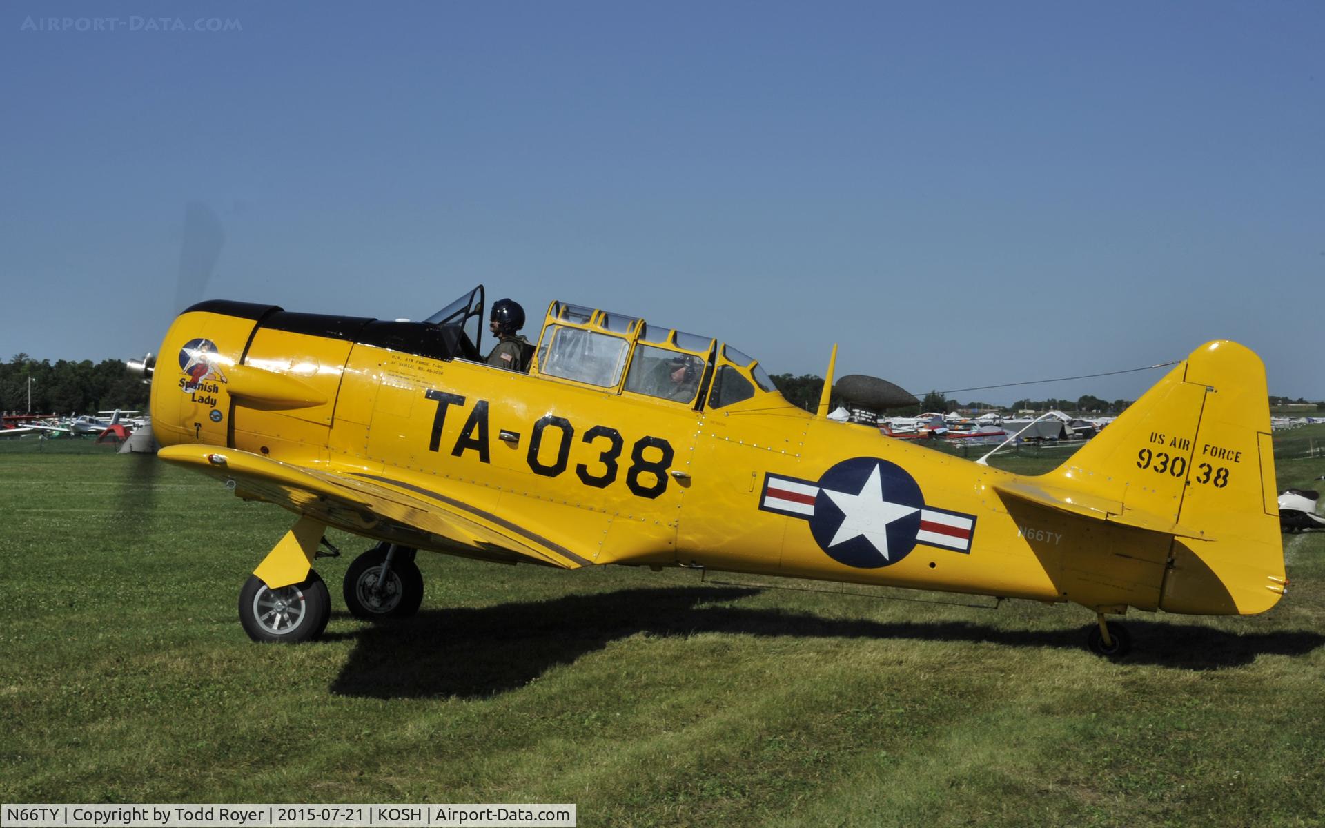 N66TY, North American T-6G Texan C/N 168-142, Airventure 2015