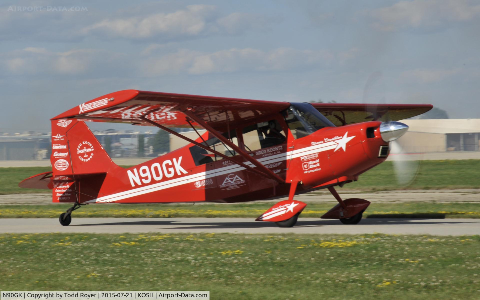 N90GK, American Champion 8KCAB Decathlon C/N 1092-2009, Airventure 2015