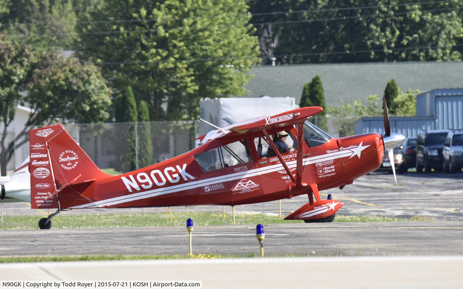 N90GK, American Champion 8KCAB Decathlon C/N 1092-2009, Airventure 2015