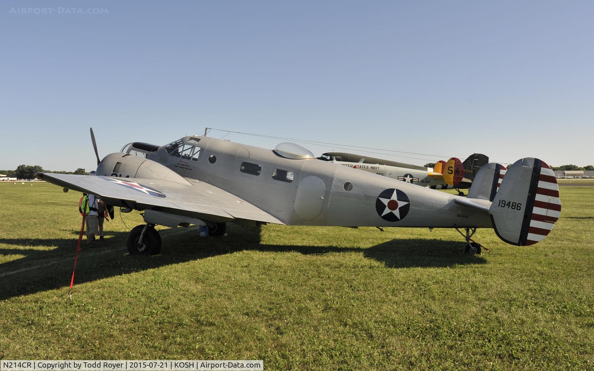 N214CR, 1958 Beech AT-11 Kansan C/N 912, Airventure 2015