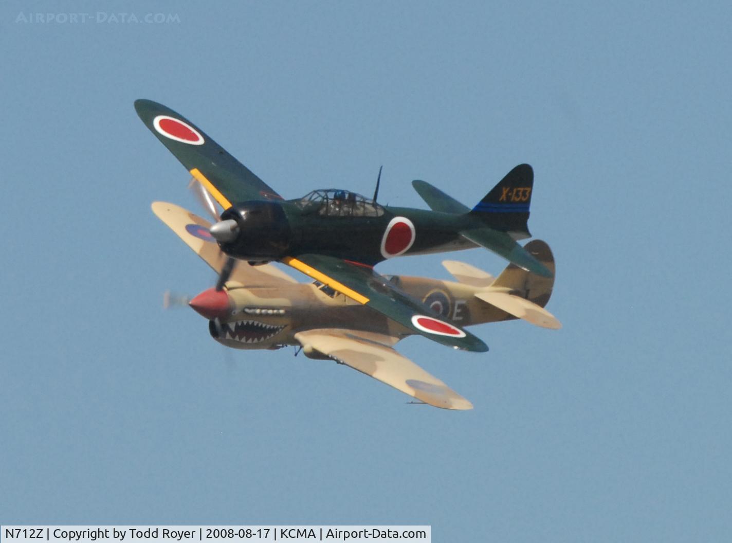 N712Z, 1942 Mitsubishi A6M3 Reisen (Zero) C/N 3869, Camarillo Airshow 2008