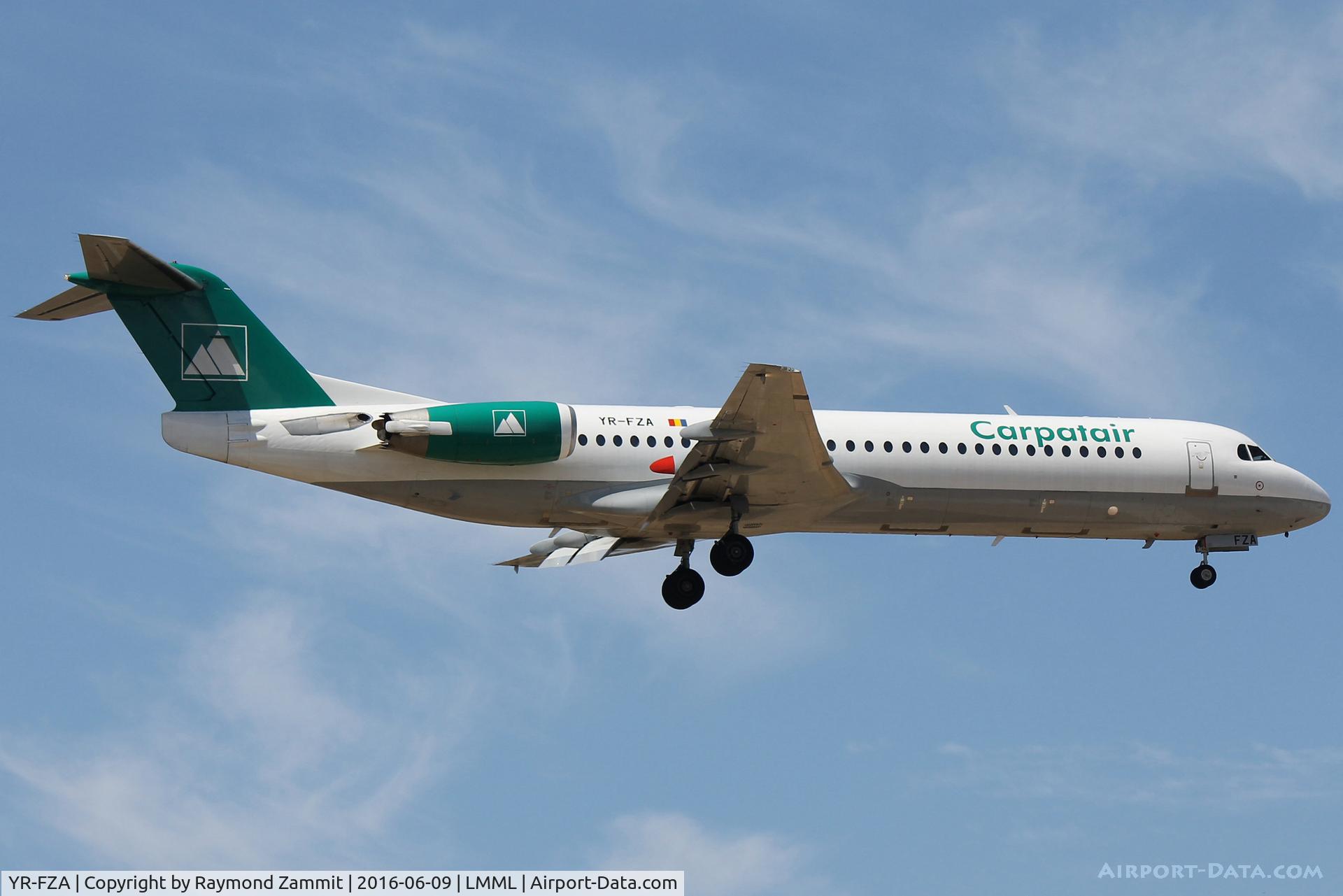 YR-FZA, 1992 Fokker 100 (F-28-0100) C/N 11395, Fokker100 YR-FZA Carpatair