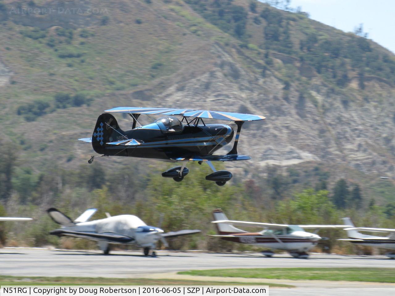 N51RG, Pitts S-1 Special C/N 110551, 1999 Griffin Pitts S-1 SPECIAL, single seat two ailerons version, Experimental class bipe, fast takeoff climb Rwy 22