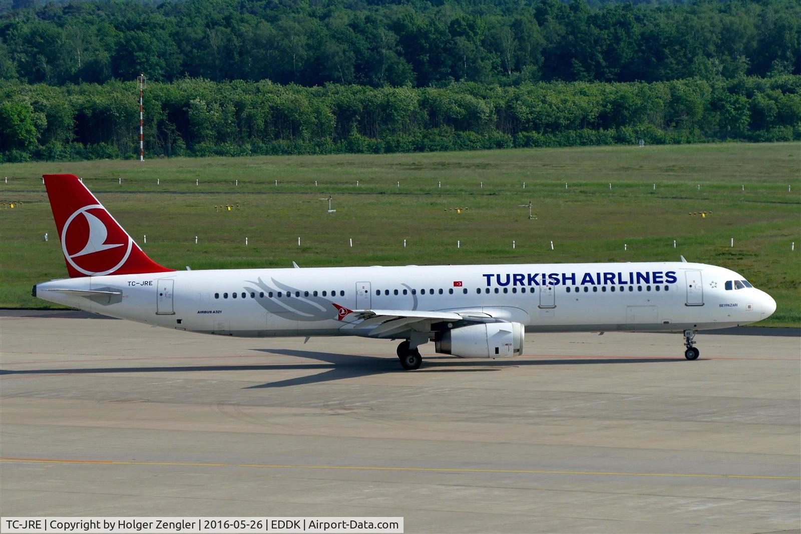 TC-JRE, 2007 Airbus A321-231 C/N 3126, Shuttle to IST on taxi to take-off......
