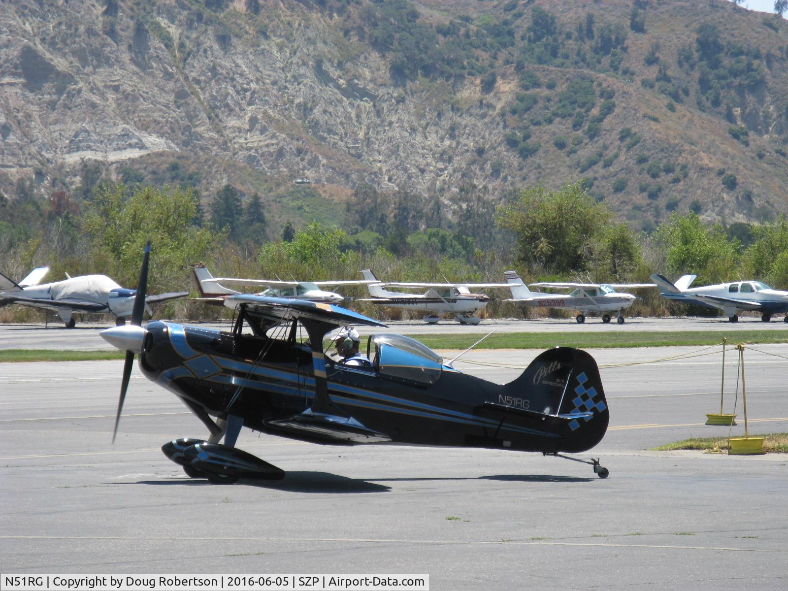 N51RG, Pitts S-1 Special C/N 110551, 1999 Griffin Pitts S-1 SPECIAL, single seat model two ailerons version (rather than four), taxi