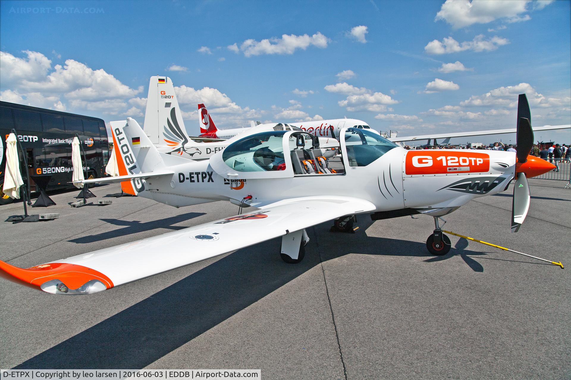 D-ETPX, Grob G-120TP C/N 11001, Berlin Air Show 3.6.16