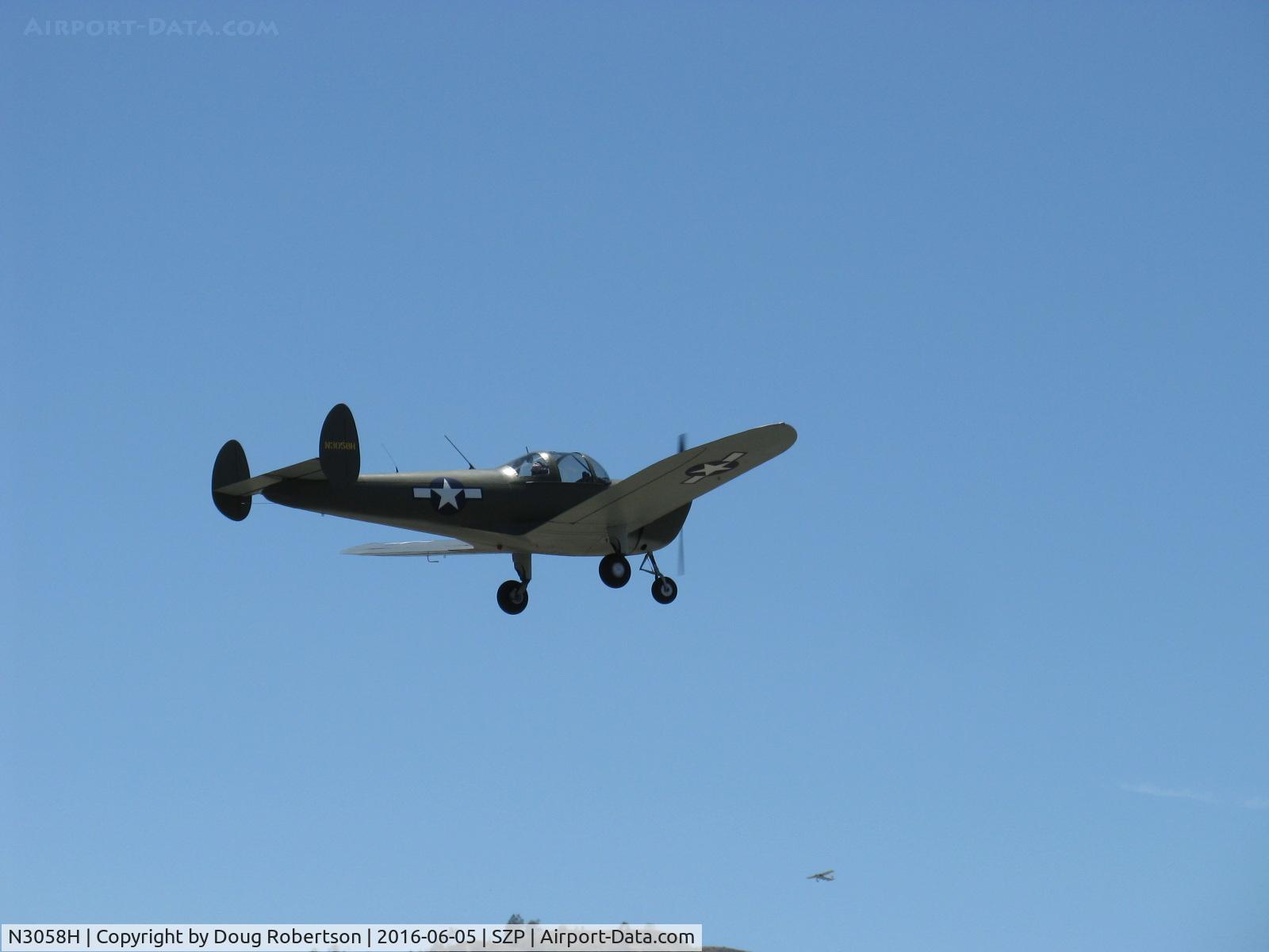 N3058H, 1946 Erco 415C Ercoupe C/N 3683, 1946 ERCO Ercoupe 415-C, Continental C85 85 Hp, takeoff climb Rwy 22