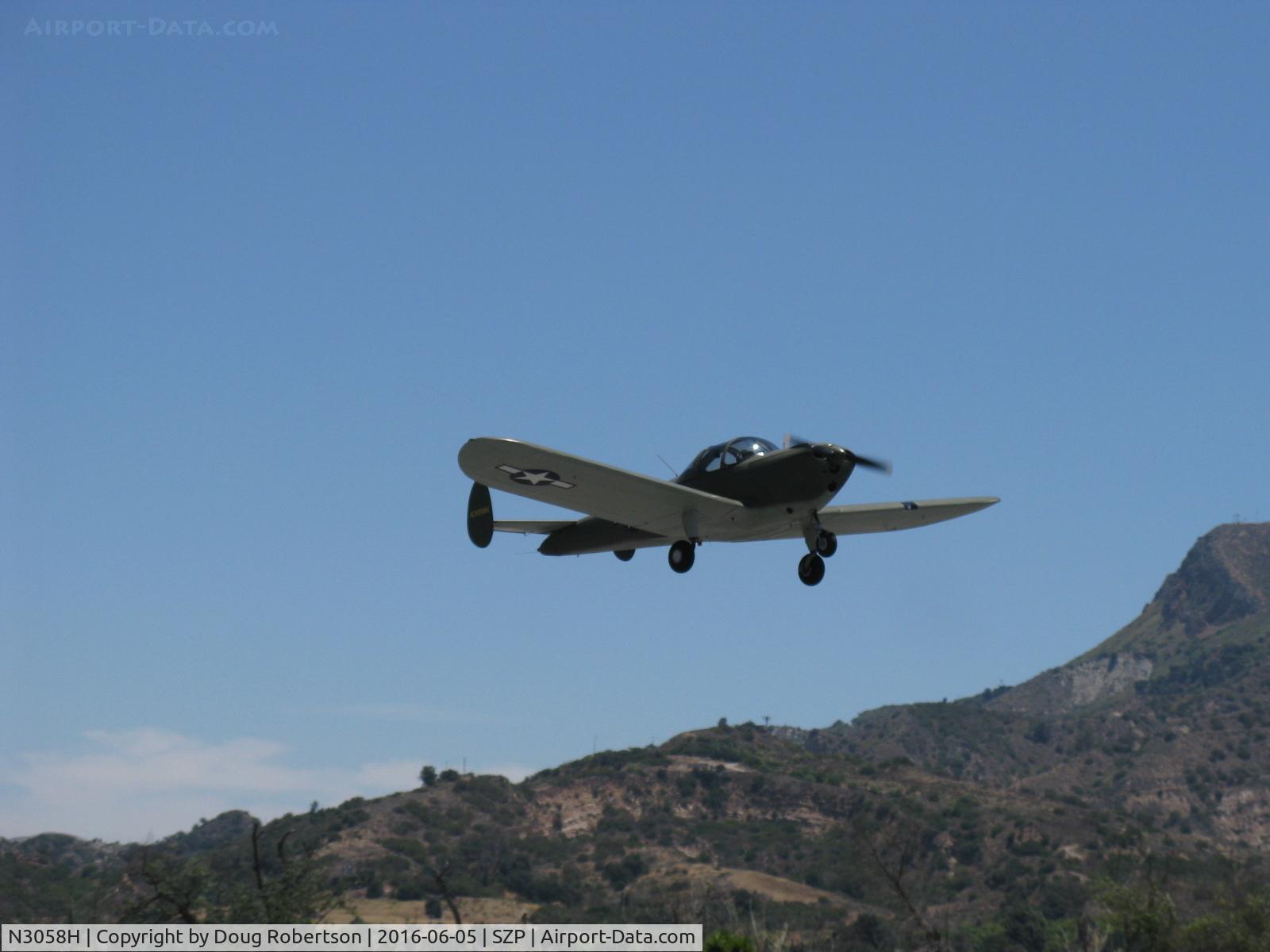 N3058H, 1946 Erco 415C Ercoupe C/N 3683, 1946 ERCO Ercoupe 415-C, Continental C85 85 Hp, takeoff climb Rwy 22