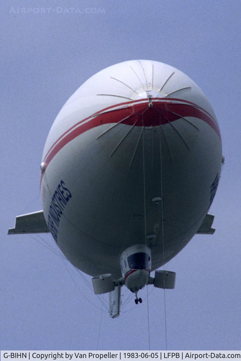 G-BIHN, 1981 Airship Industries Skyship 500 C/N 1214/02, Airship Industries Skyship 500 display at Le Bourget 1983