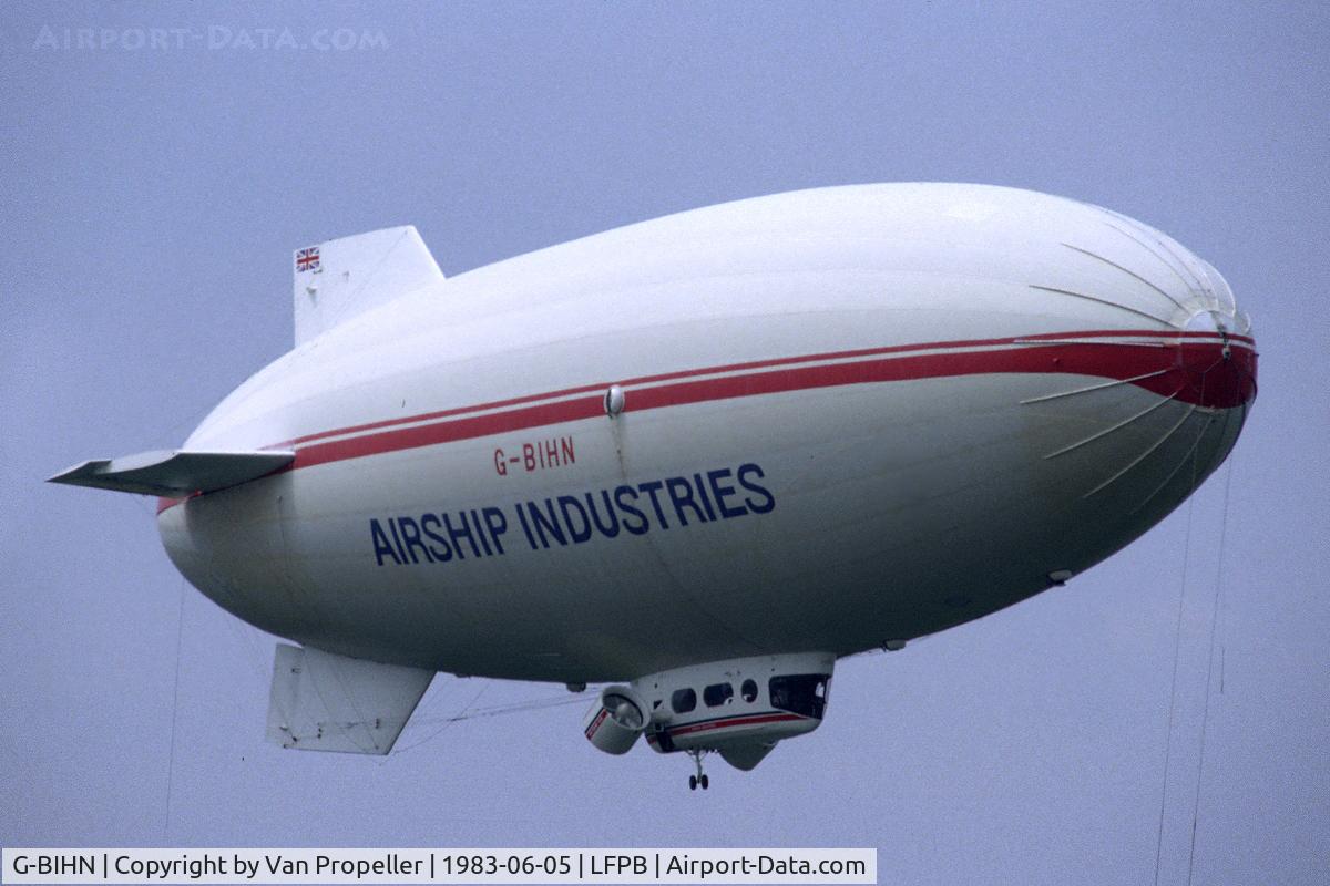 G-BIHN, 1981 Airship Industries Skyship 500 C/N 1214/02, Airship Industries Skyship 500 display at Le Bourget 1983