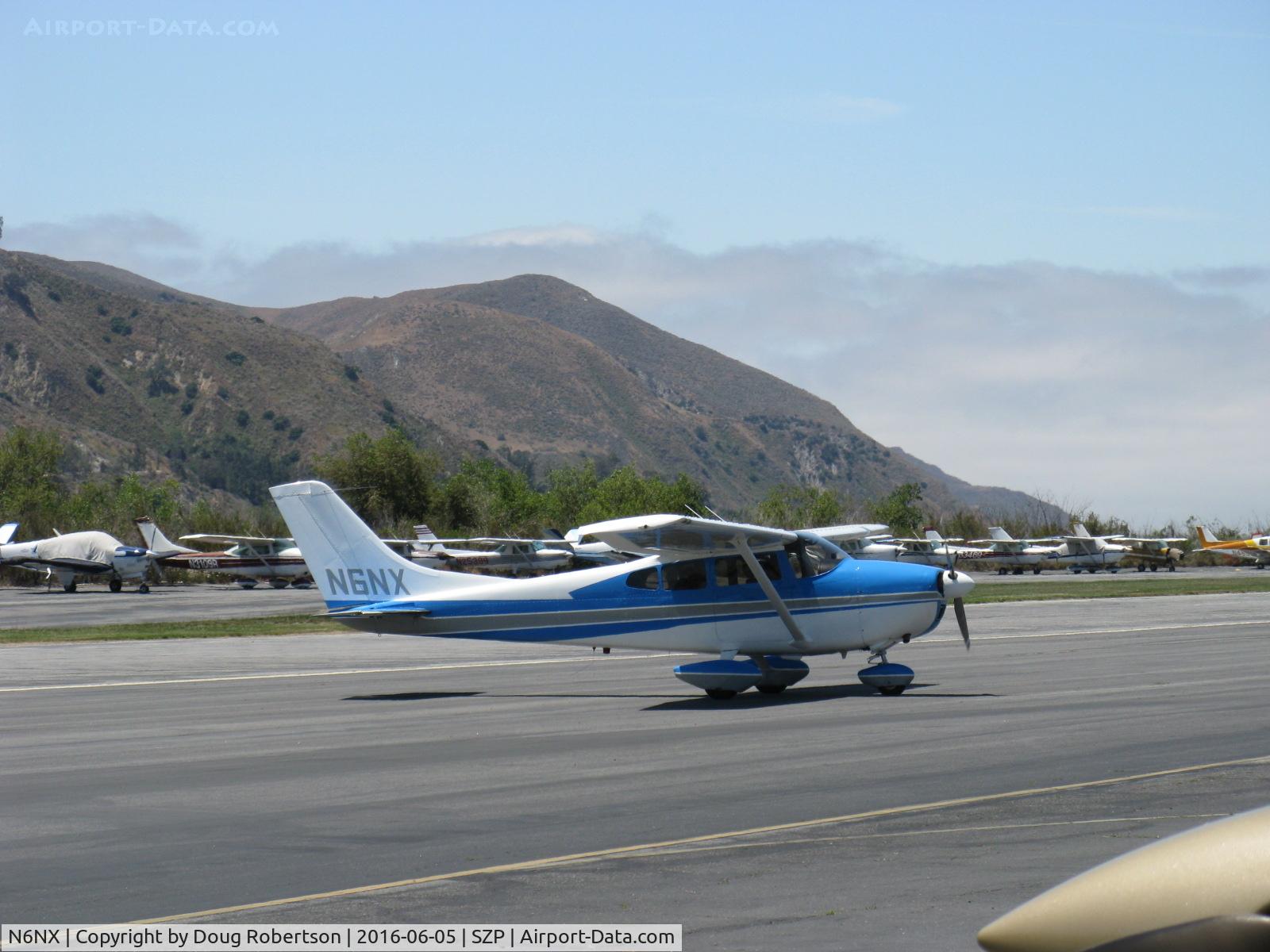 N6NX, 1961 Cessna 182D Skylane C/N 18253173, 1961 Cessna 182D SKYLANE, Continental O-470-S 230 Hp, taxi off the active