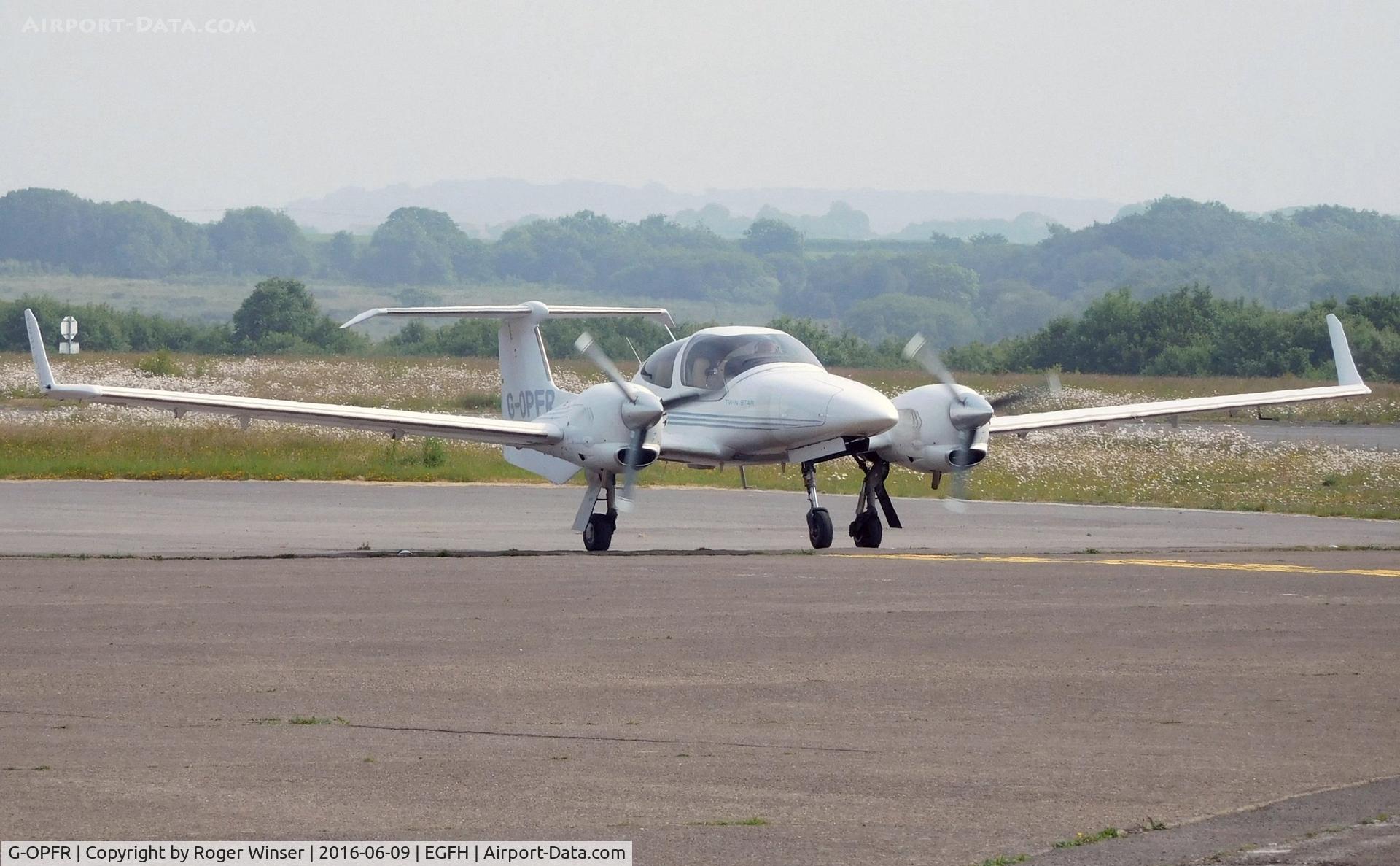 G-OPFR, 2005 Diamond DA-42 Twin Star C/N 42.077, Visiting Twin Star.