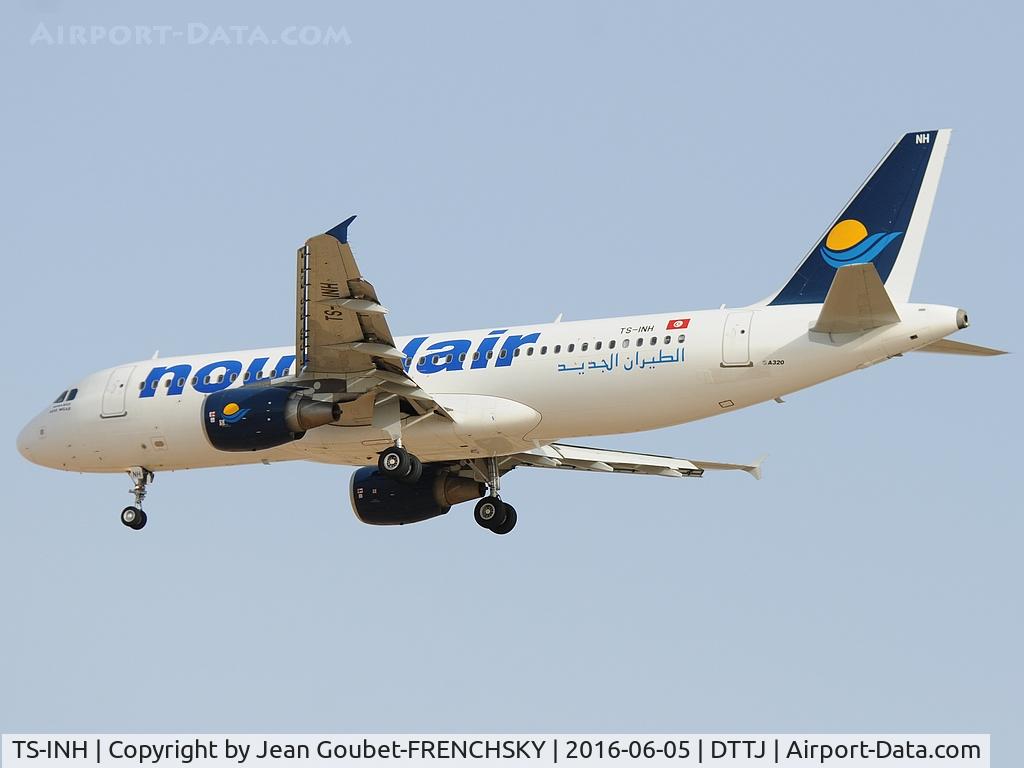 TS-INH, 2011 Airbus A320-214 C/N 4623, BJ327 landing from MRS