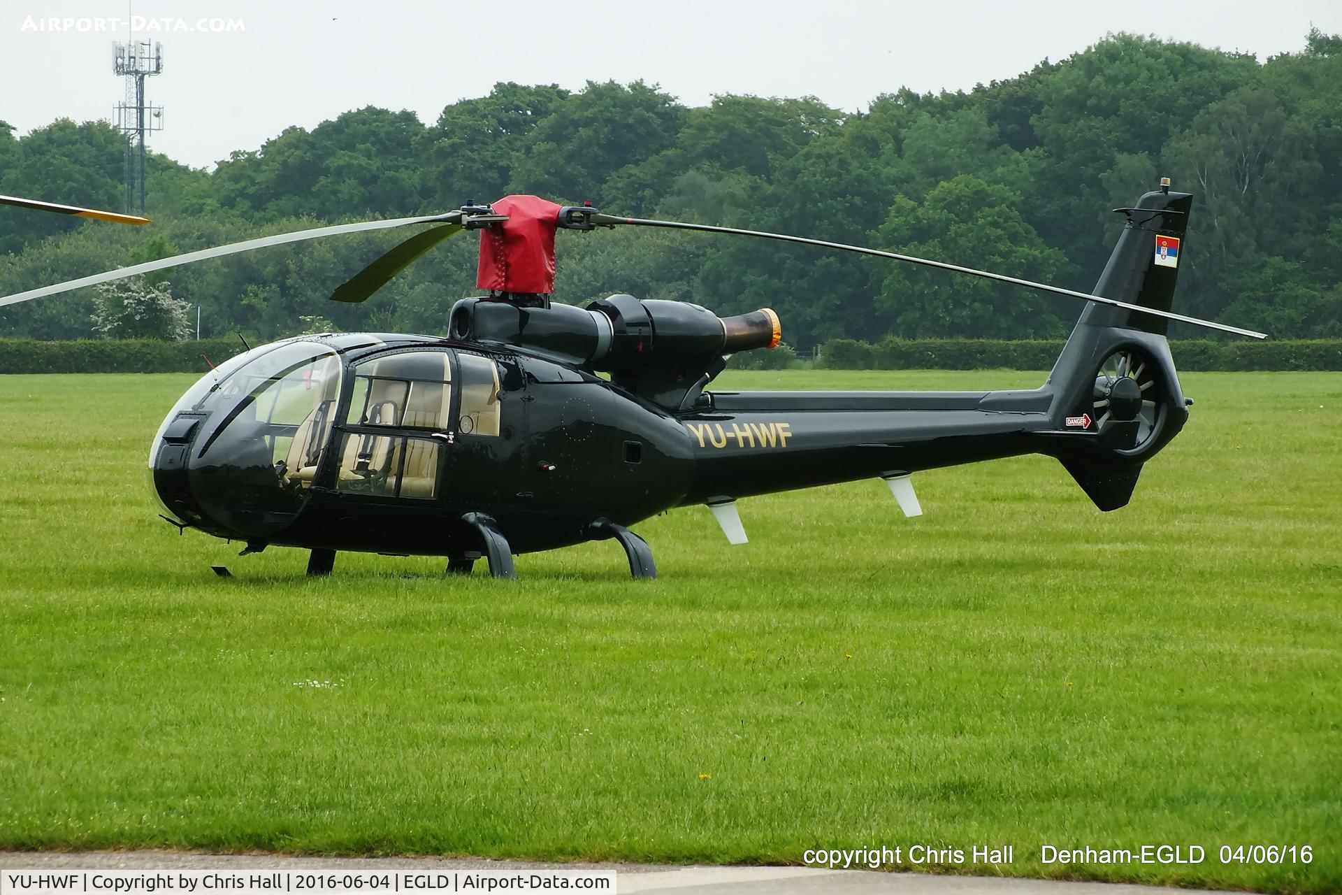 YU-HWF, 1977 Aerospatiale SA-341G Gazelle C/N 1407, at Denham
