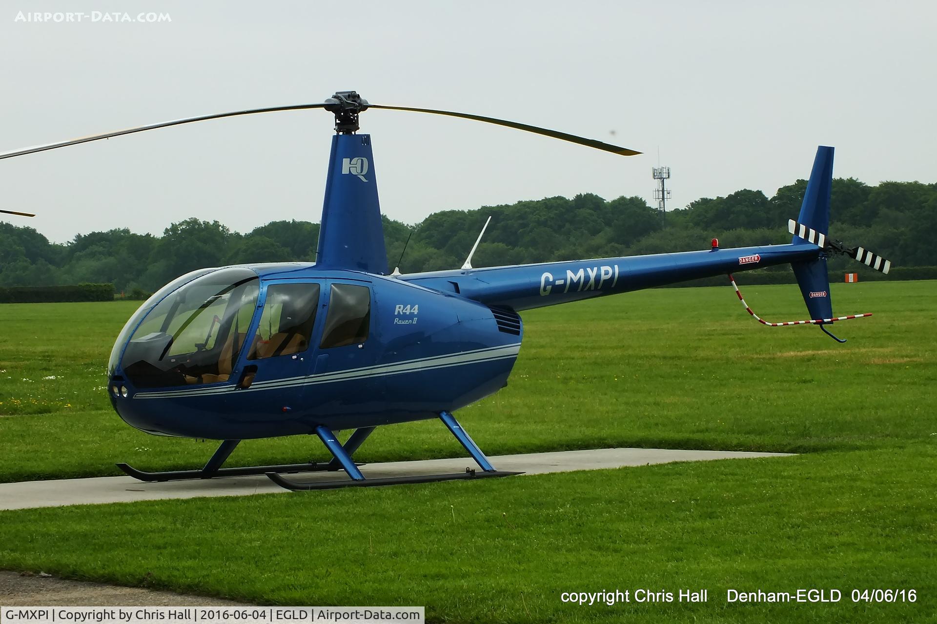 G-MXPI, 2009 Robinson R44 Raven II C/N 12827, at Denham