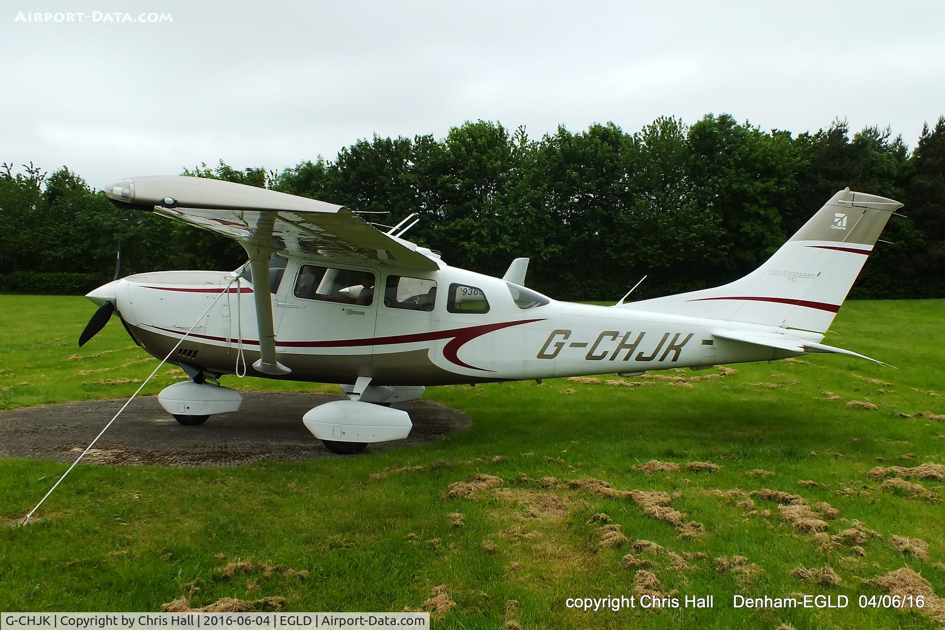 G-CHJK, 2009 Cessna T206H Turbo Stationair C/N T20608910, at Denham