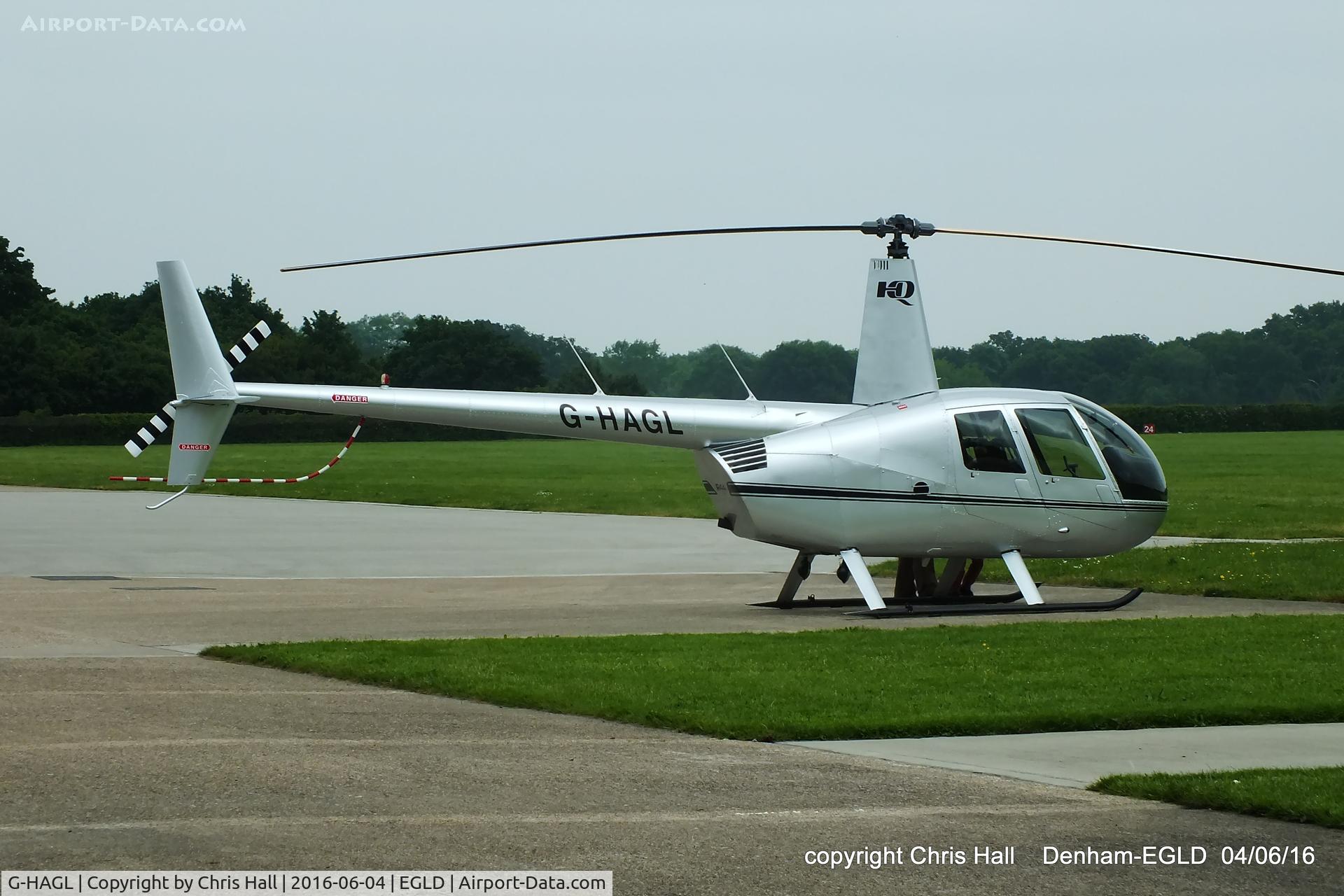 G-HAGL, 2008 Robinson R44 Raven II C/N 12403, at Denham