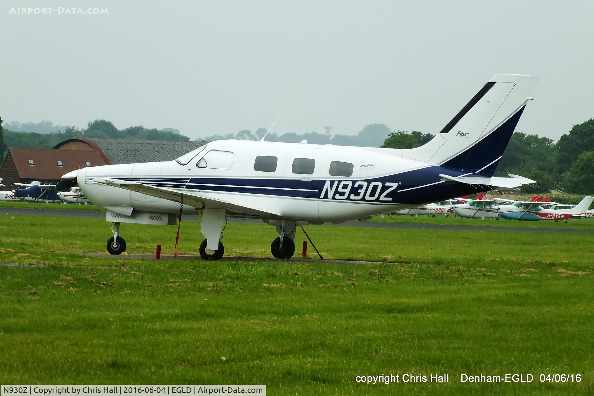 N930Z, 1995 Piper PA-46-350P Malibu Mirage C/N 4622188, at Denham