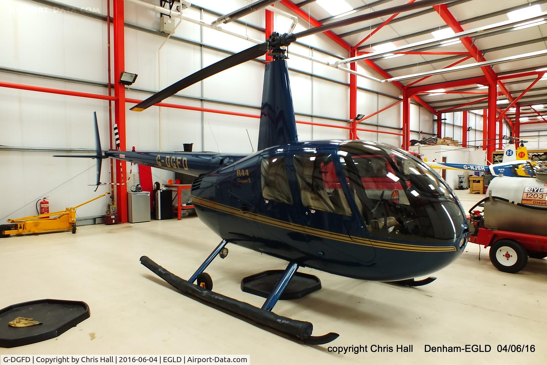 G-DGFD, 2010 Robinson R44 Clipper II C/N 13027, at Denham