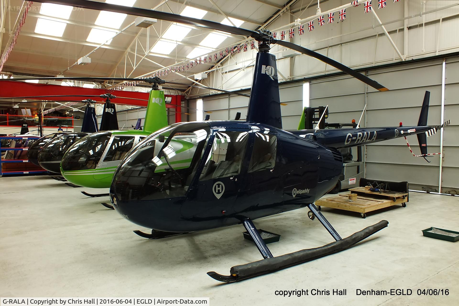 G-RALA, 2005 Robinson R44 II C/N 10788, at Denham