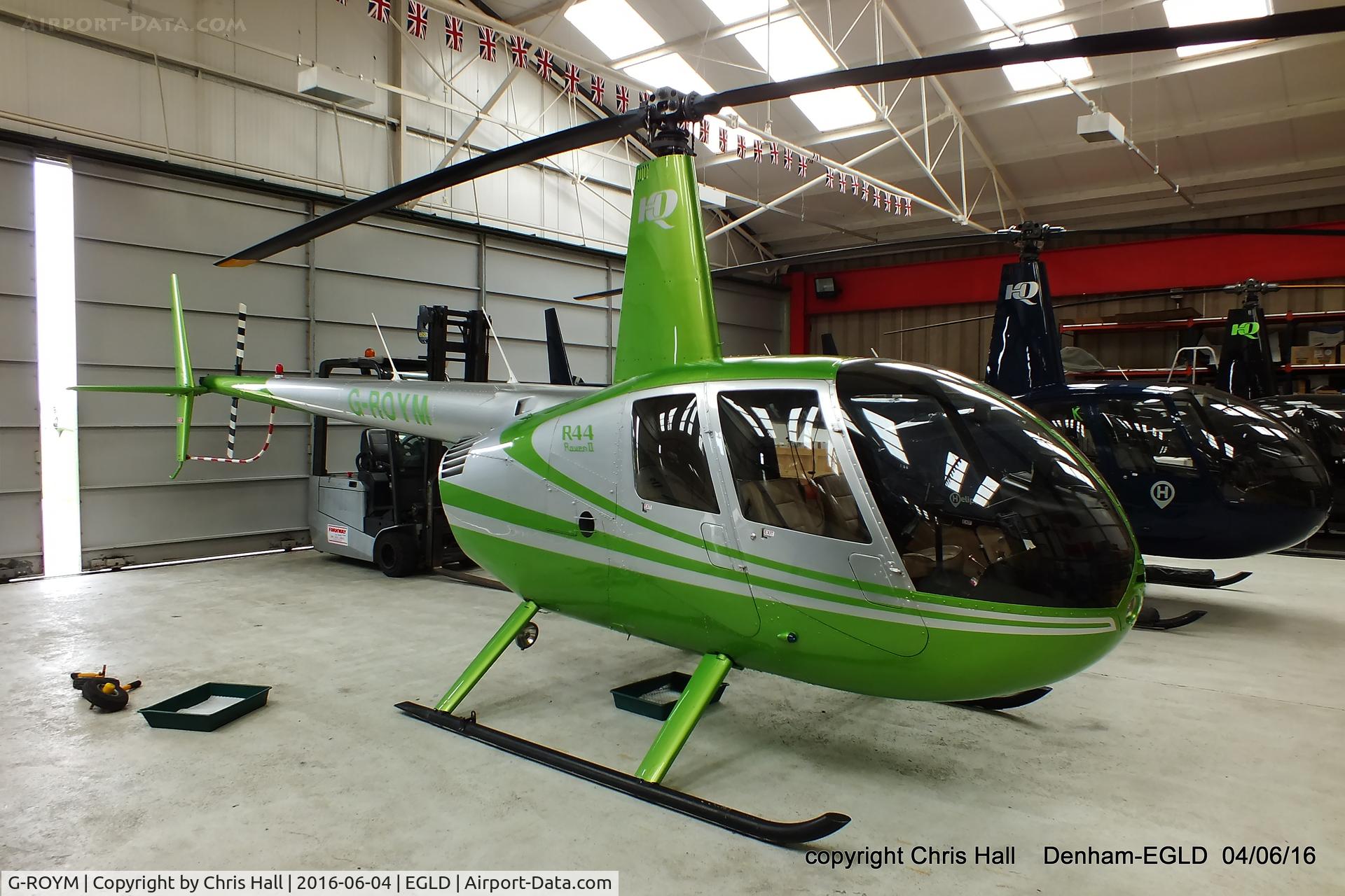 G-ROYM, 2008 Robinson R44 Raven II C/N 12295, at Denham