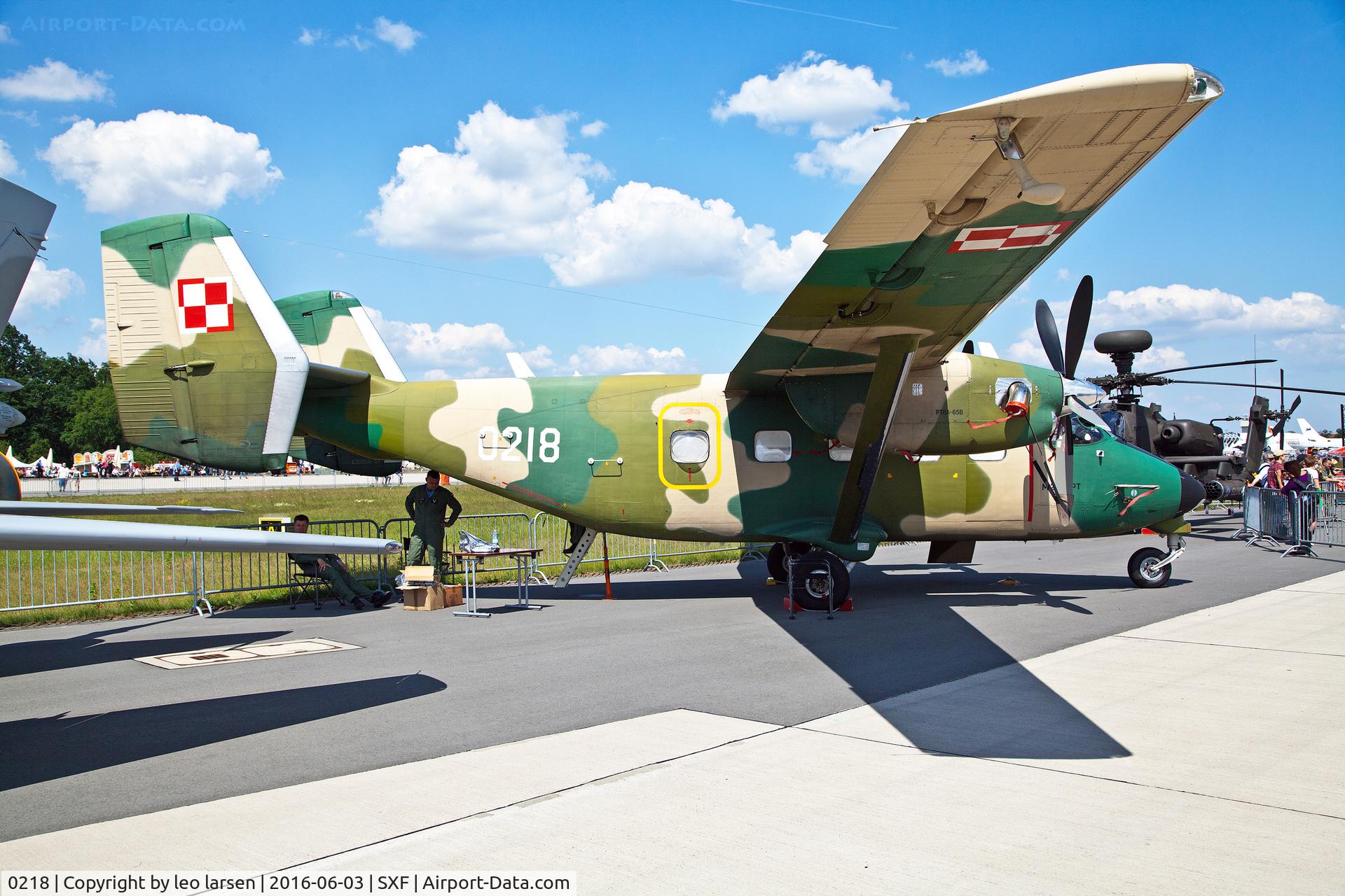 0218, PZL-Mielec M-28B/PT Bryza 1TD C/N AJG004-01, Berlin Air Show 3.6.16