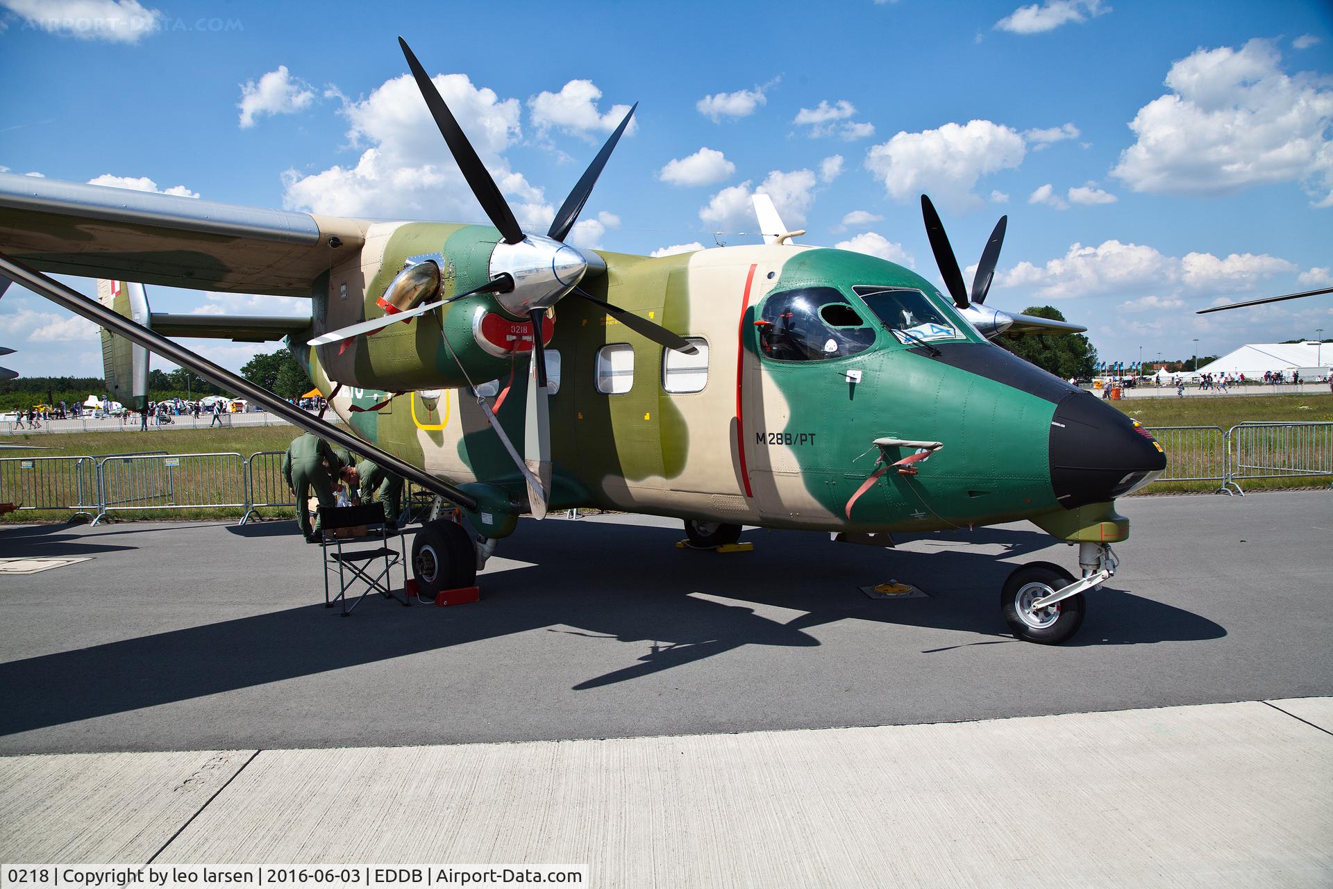 0218, PZL-Mielec M-28B/PT Bryza 1TD C/N AJG004-01, Berlin Air Show 3.6.16