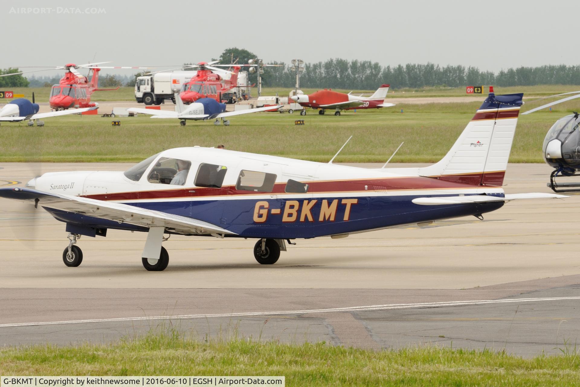 G-BKMT, 1981 Piper PA-32R-301 Saratoga SP C/N 32R-8213013, Nice Visitor.
