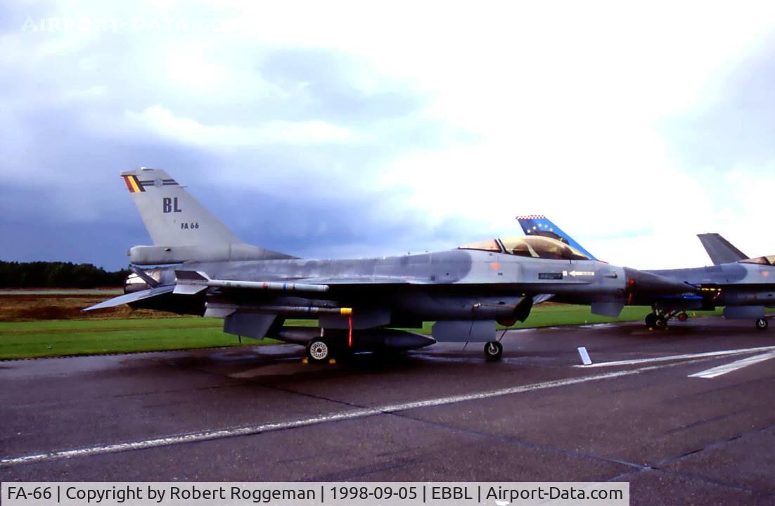 FA-66, SABCA F-16AM Fighting Falcon C/N 6H-66, Tailcode BL.349 squadron.