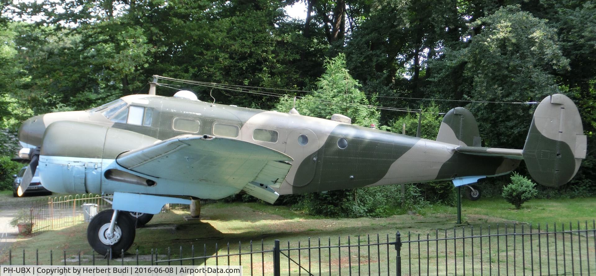 PH-UBX, Beech D18S C/N A-105, on display at entrance of Arnhem War Museum
