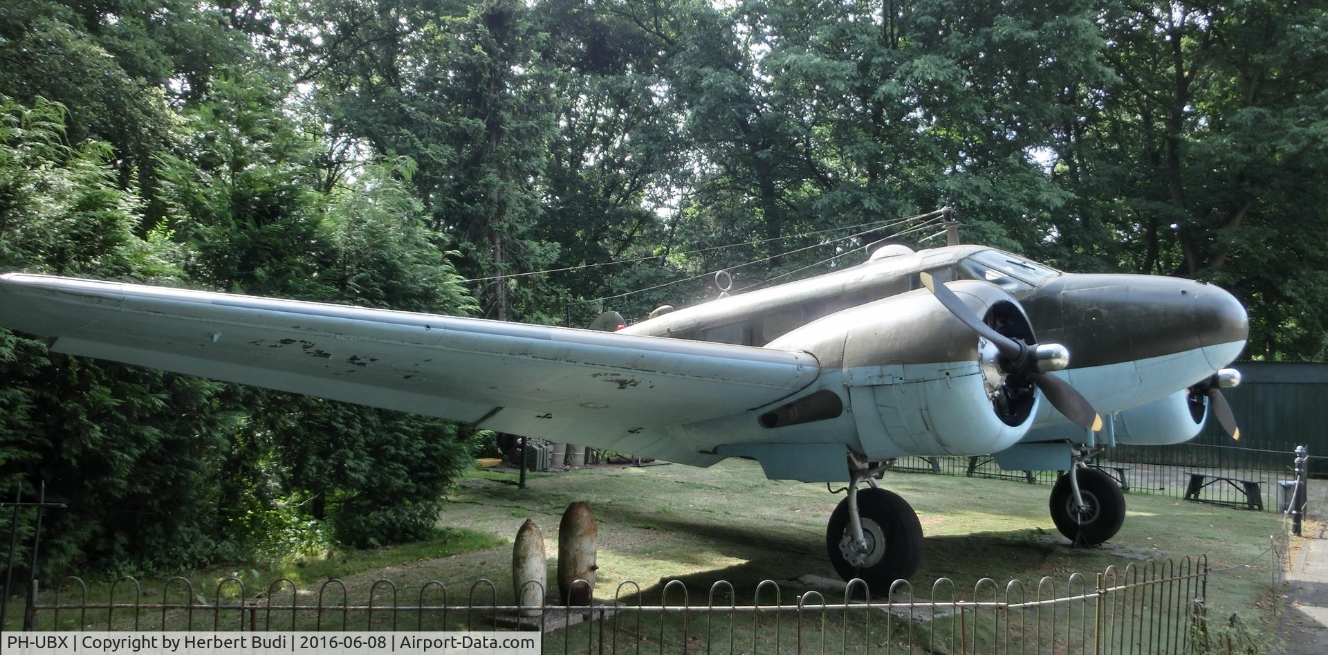 PH-UBX, Beech D18S C/N A-105, on display at entrance of Arnhem War Museum