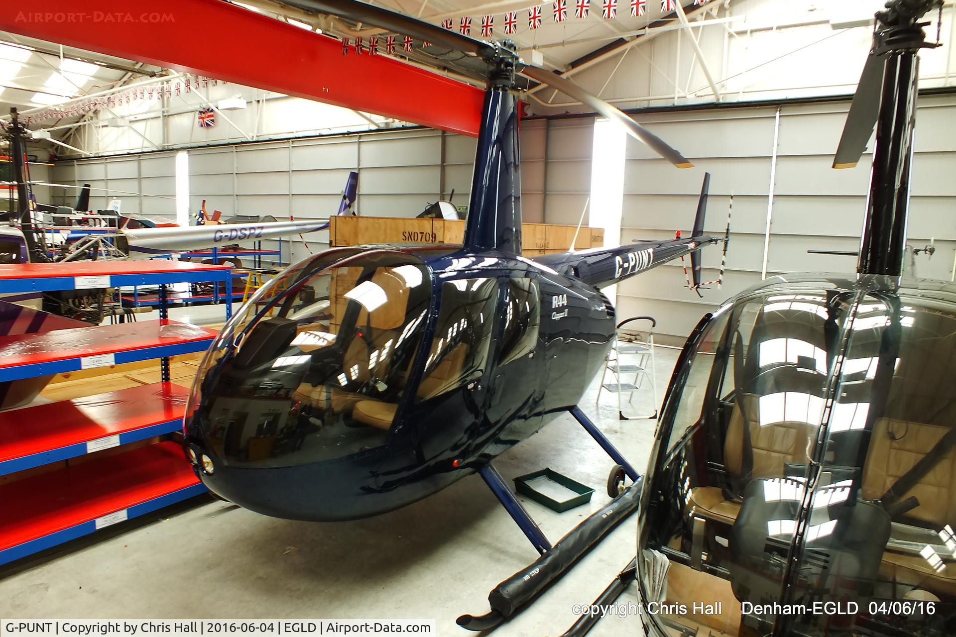 G-PUNT, 2010 Robinson R44 Clipper II C/N 12979, at Denham