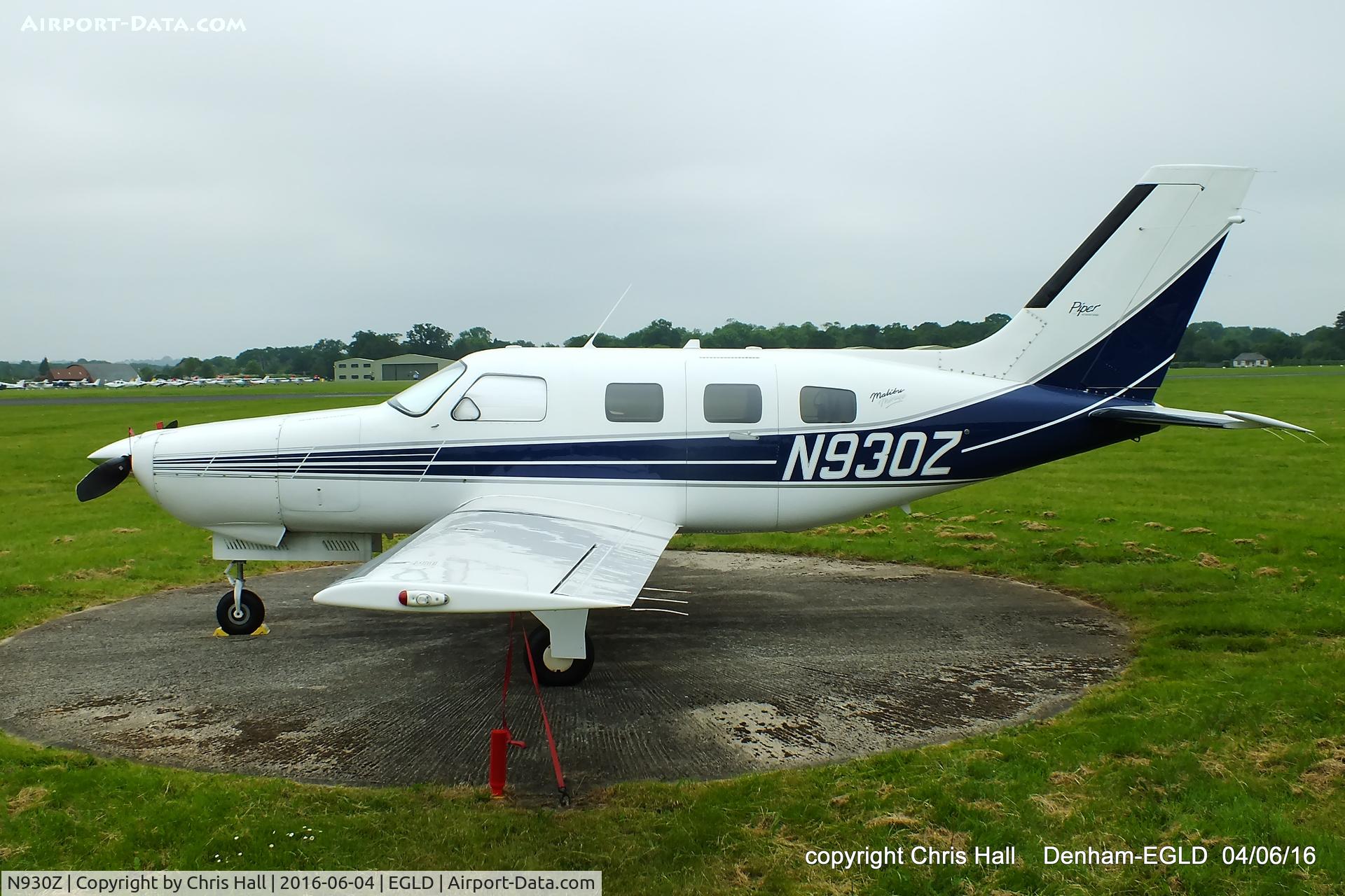 N930Z, 1995 Piper PA-46-350P Malibu Mirage C/N 4622188, at Denham