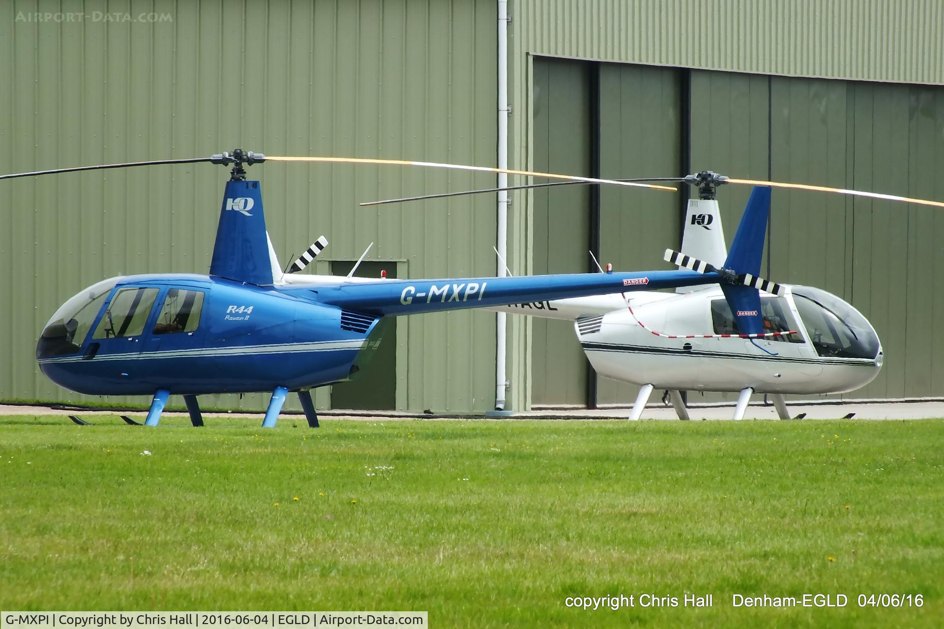 G-MXPI, 2009 Robinson R44 Raven II C/N 12827, at Denham