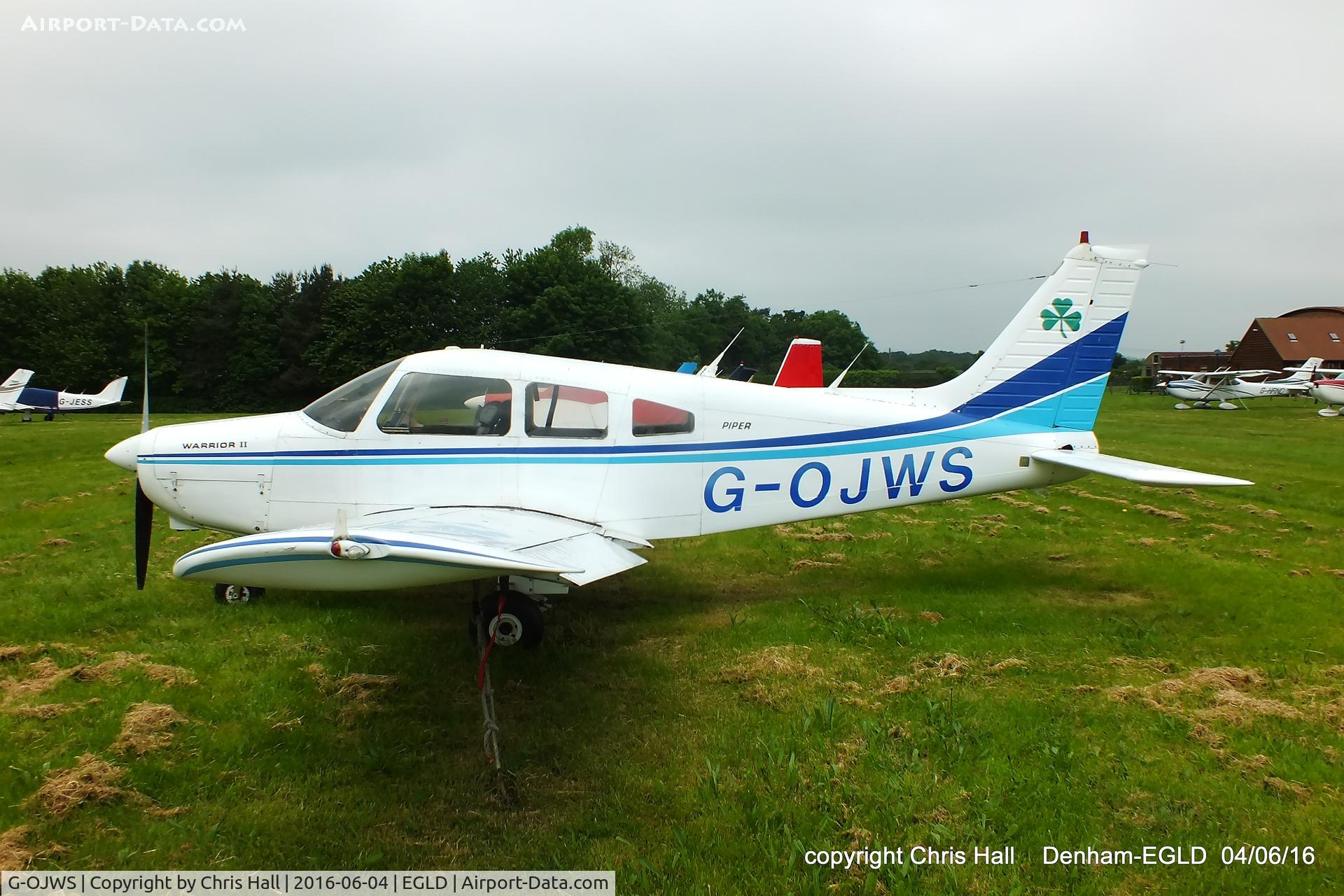 G-OJWS, 1978 Piper PA-28-161 Cherokee Warrior II C/N 28-7816415, at Denham