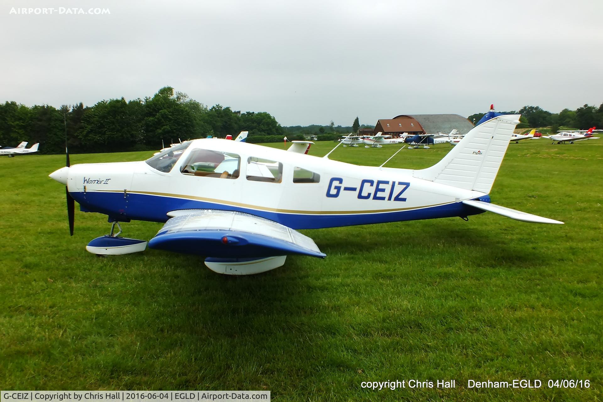 G-CEIZ, 1980 Piper PA-28-161 Cherokee Warrior II C/N 28-8116076, at Denham