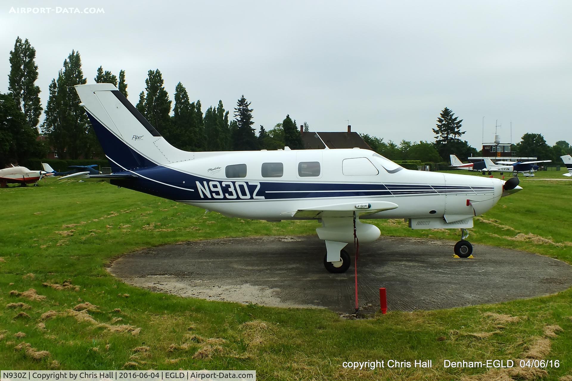 N930Z, 1995 Piper PA-46-350P Malibu Mirage C/N 4622188, at Denham