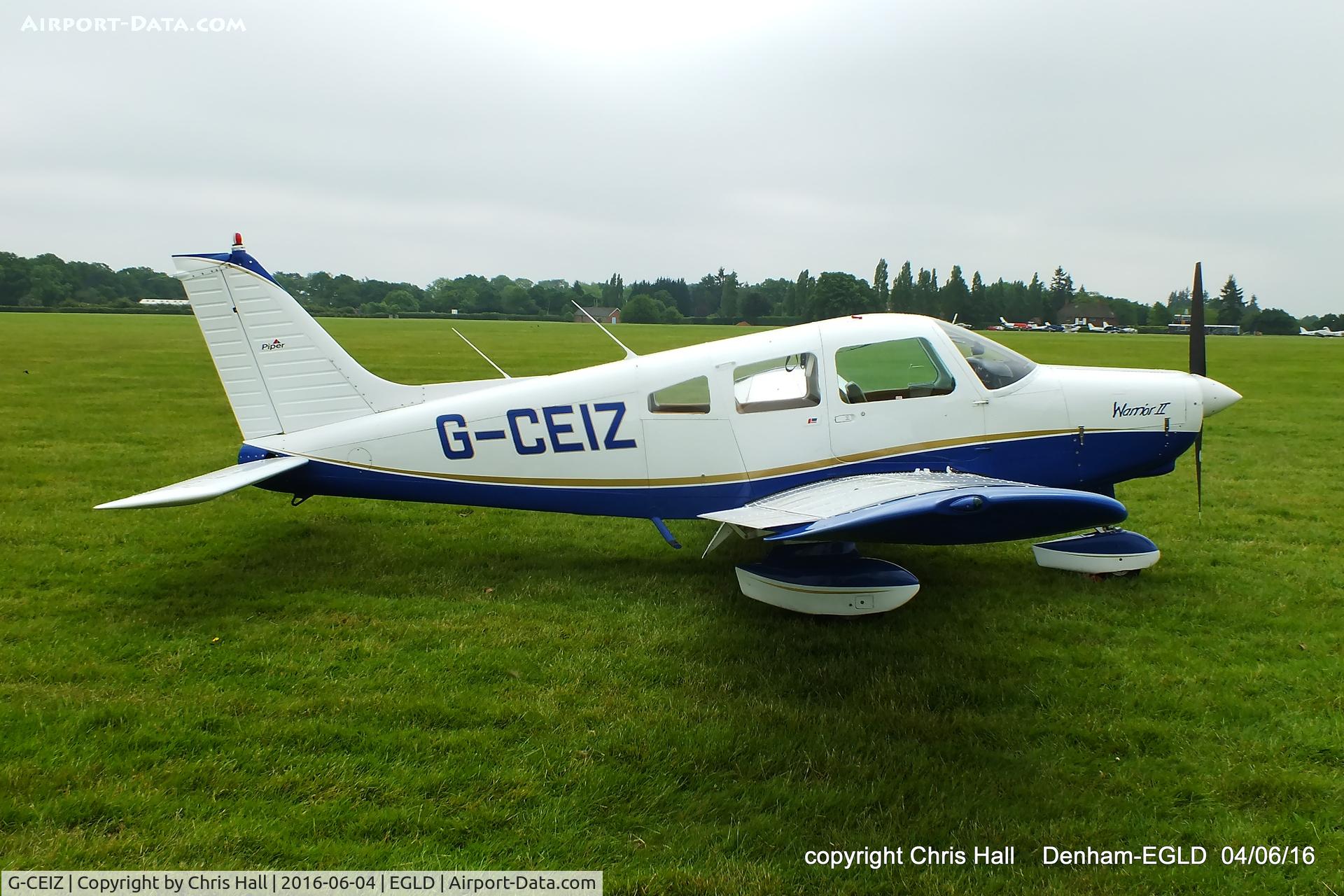 G-CEIZ, 1980 Piper PA-28-161 Cherokee Warrior II C/N 28-8116076, at Denham