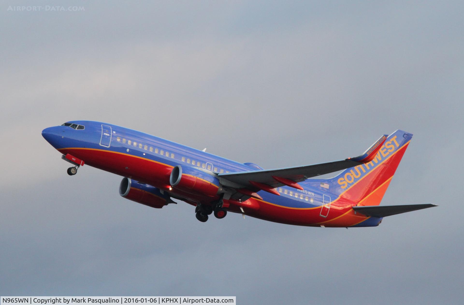 N965WN, 2011 Boeing 737-7H4 C/N 36677, Boeing 737-700