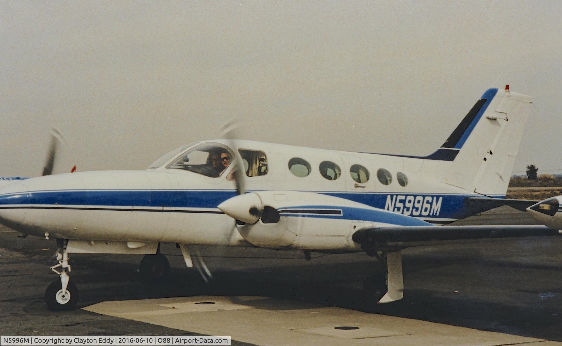 N5996M, 1972 Cessna 421B Golden Eagle C/N 421B0334, N5996M at the old Rio Vista Airport in California, not sure of the year, 80's?