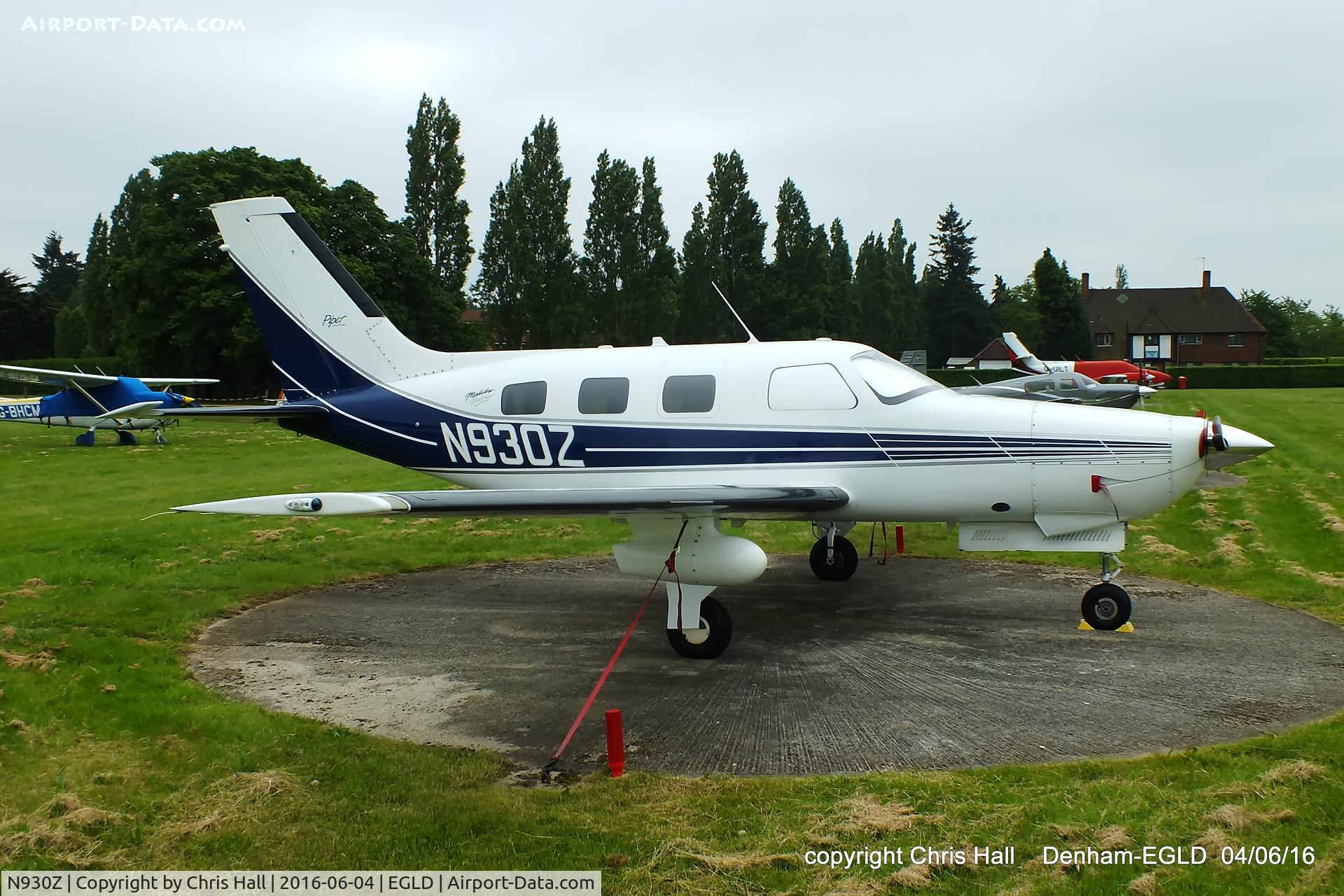 N930Z, 1995 Piper PA-46-350P Malibu Mirage C/N 4622188, at Denham