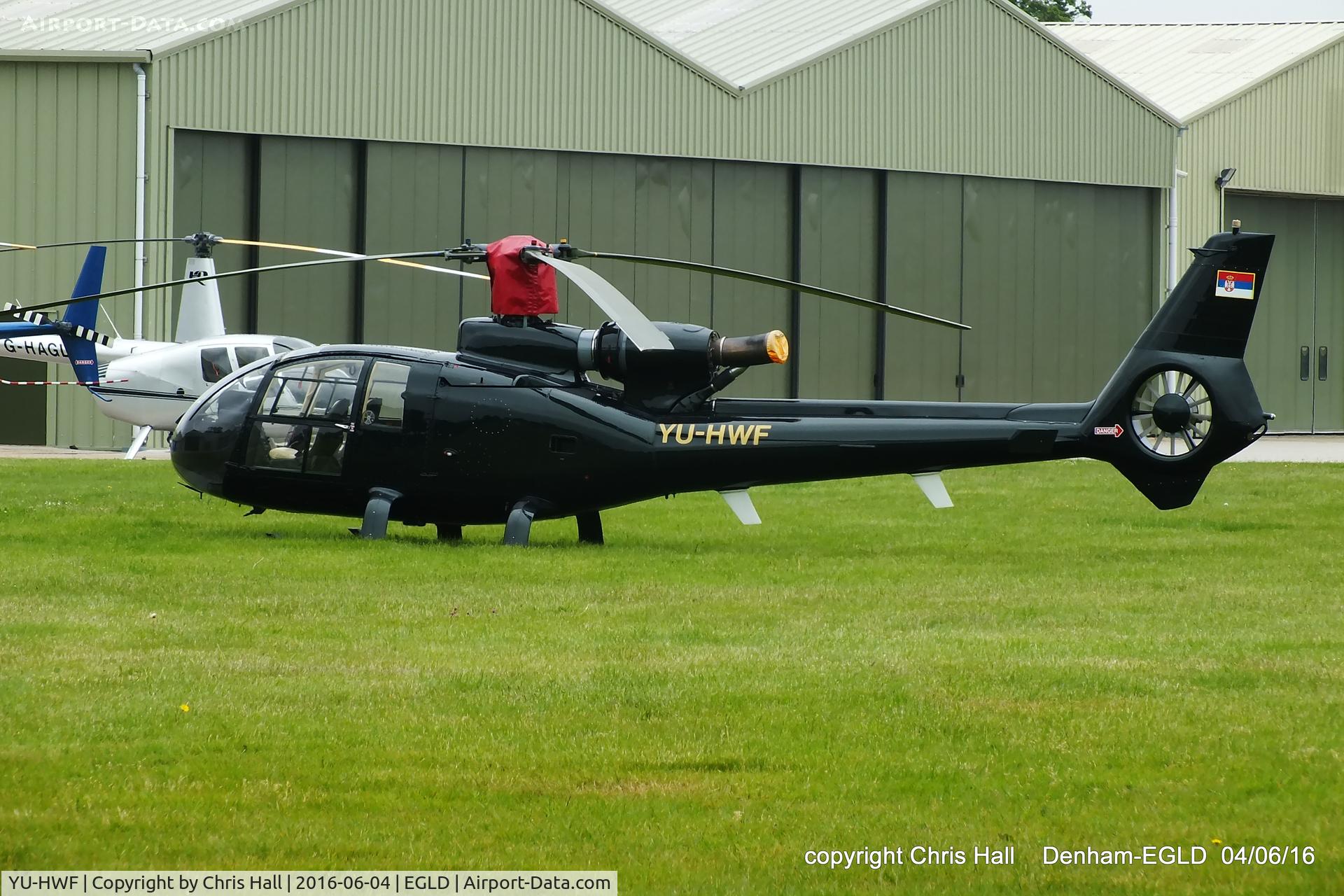 YU-HWF, 1977 Aerospatiale SA-341G Gazelle C/N 1407, at Denham