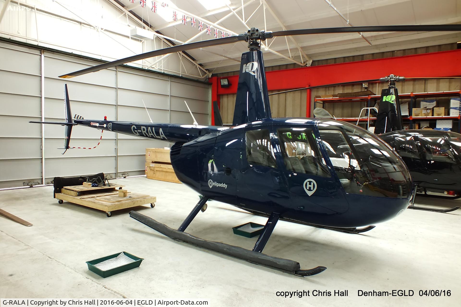 G-RALA, 2005 Robinson R44 II C/N 10788, at Denham