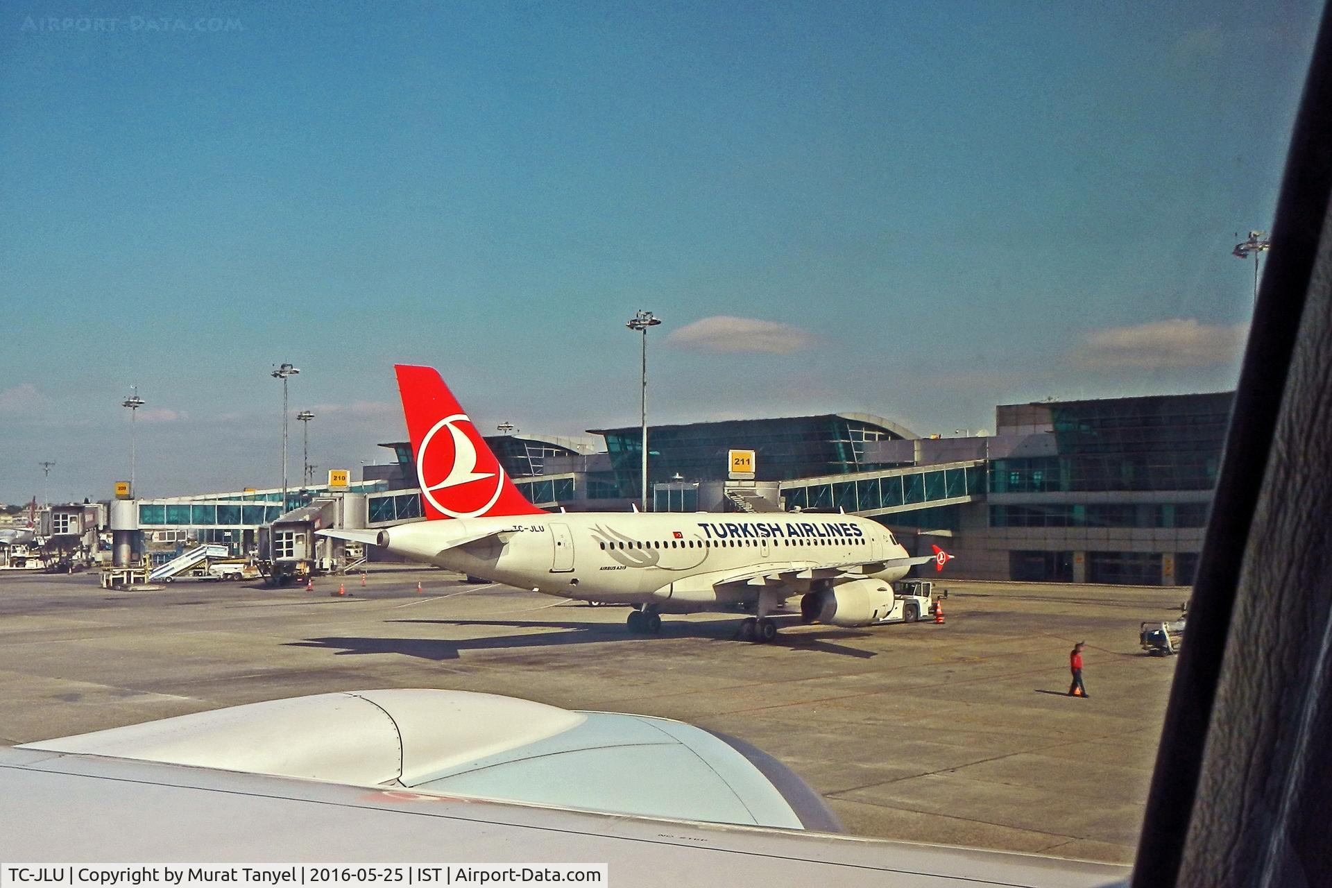 TC-JLU, 2011 Airbus A319-132 C/N 4695, Pushing off from gate at Atatürk International